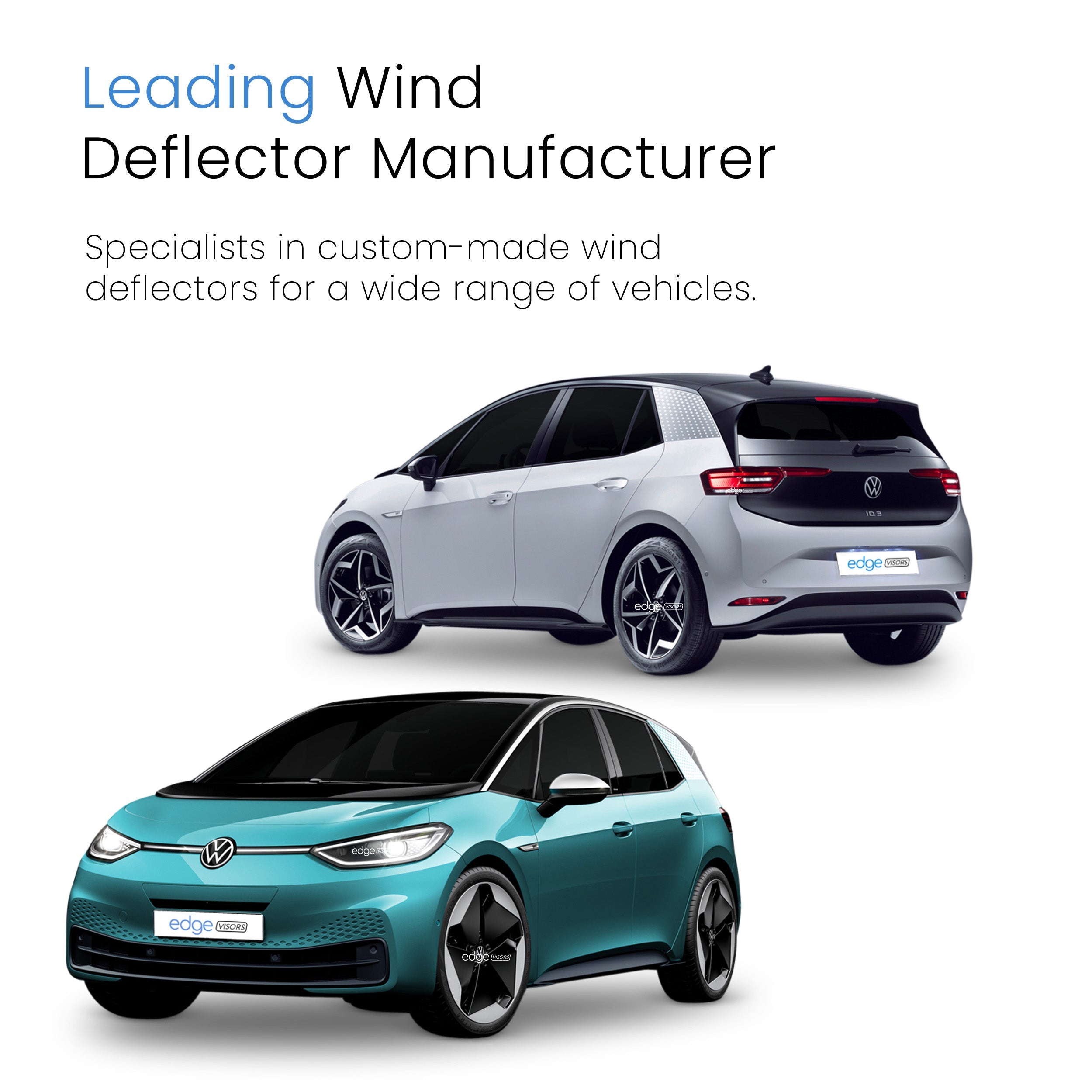 VW iD3 MK1 2020-Onwards 5 Door Hatchback Wind Deflectors 4pc
