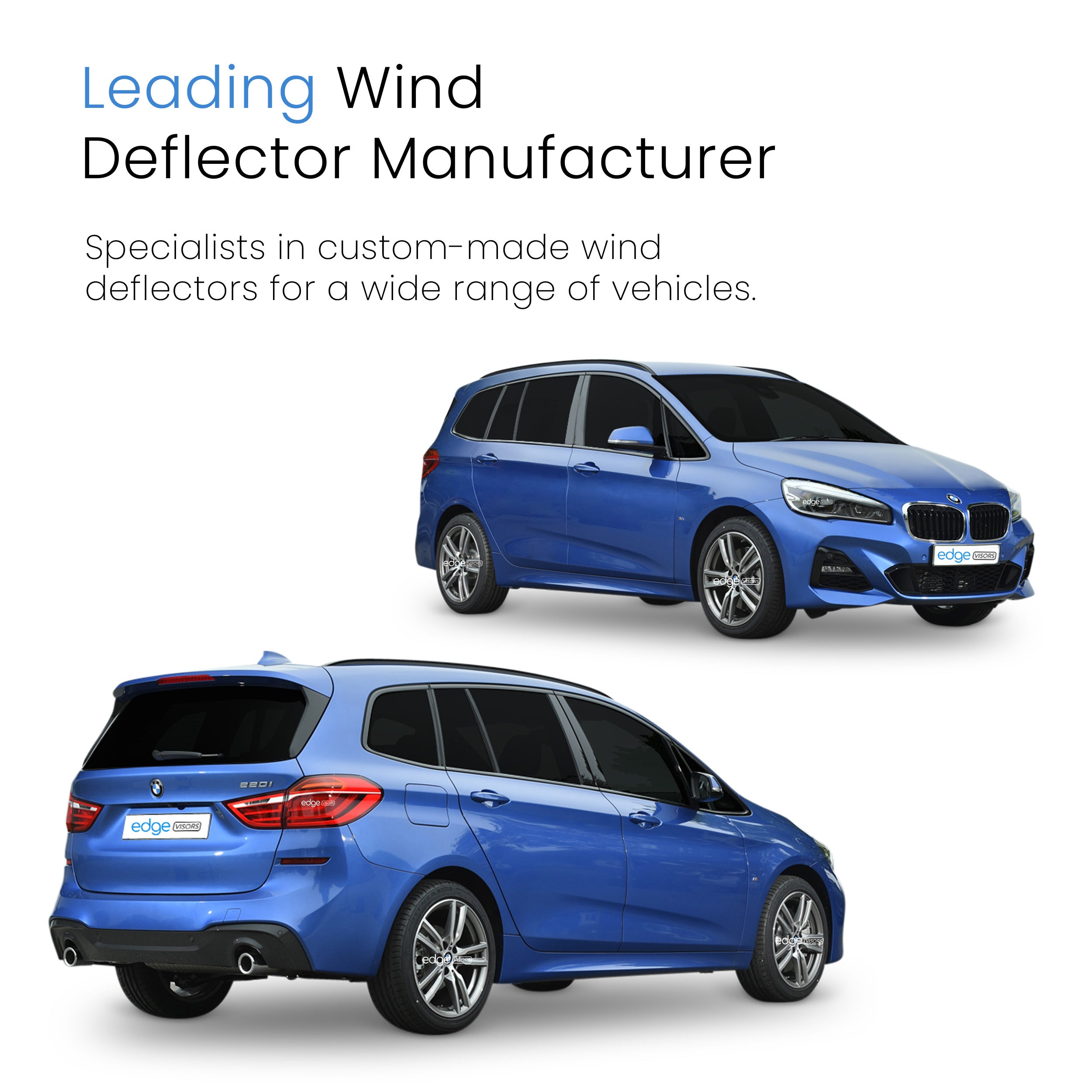 BMW 2 Series F46 2014-2021 5 Door Gran Tourer Wind Deflectors 4pc