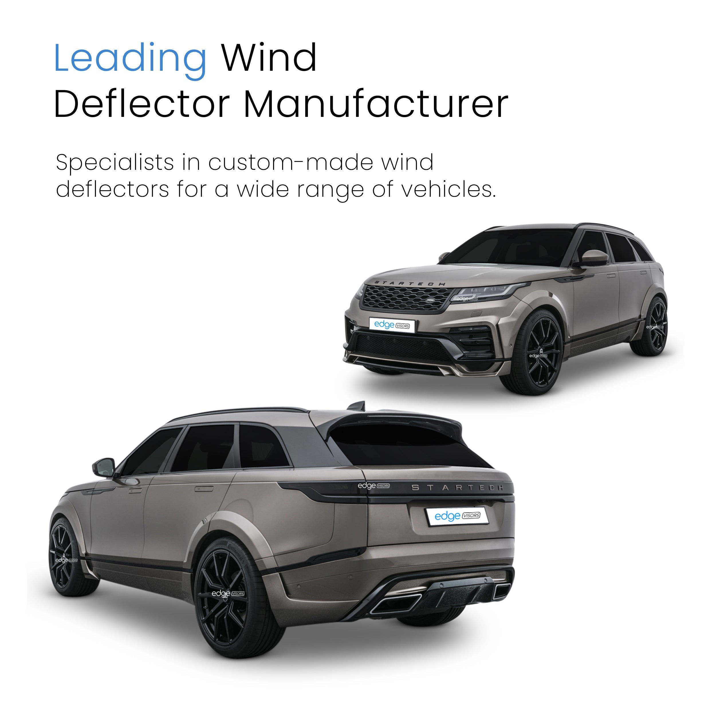 Range Rover Velar MK1 2017-Onwards 5 Door SUV Wind Deflectors 4pc