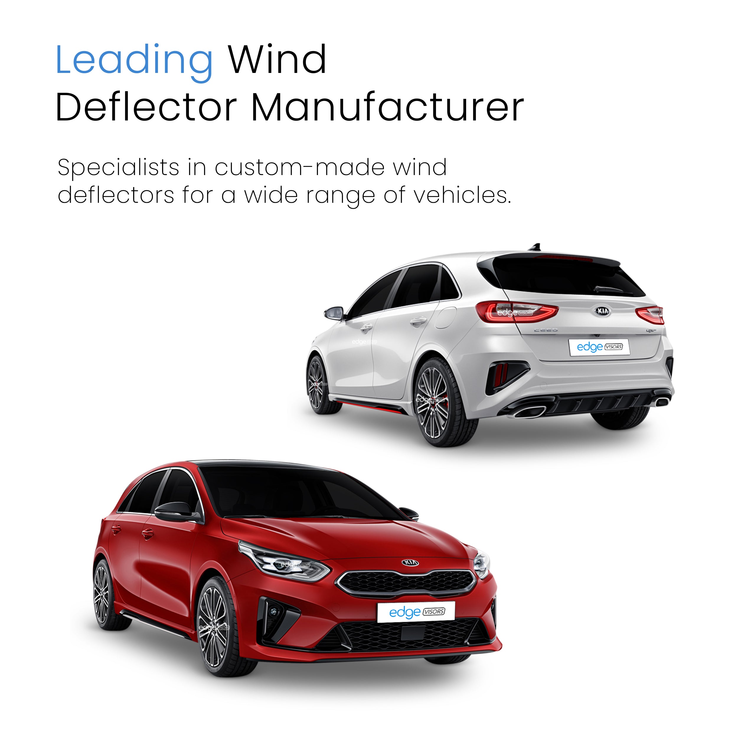 Kia Ceed MK3 2018-2024 5 Door Hatchback Wind Deflectors 4pc