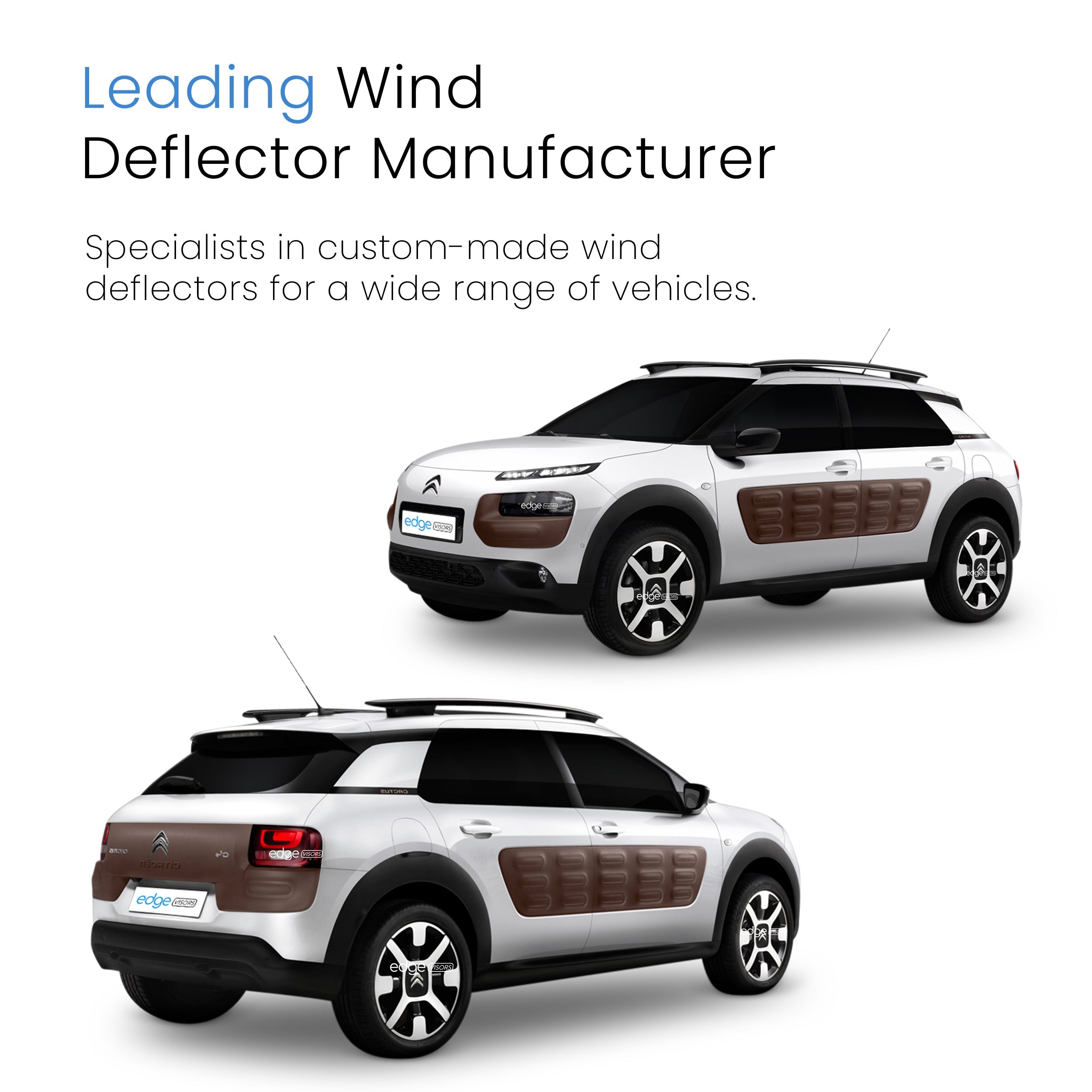 Citroen C4 Cactus 2014-2023 5 Door SUV Wind Deflectors 2pc