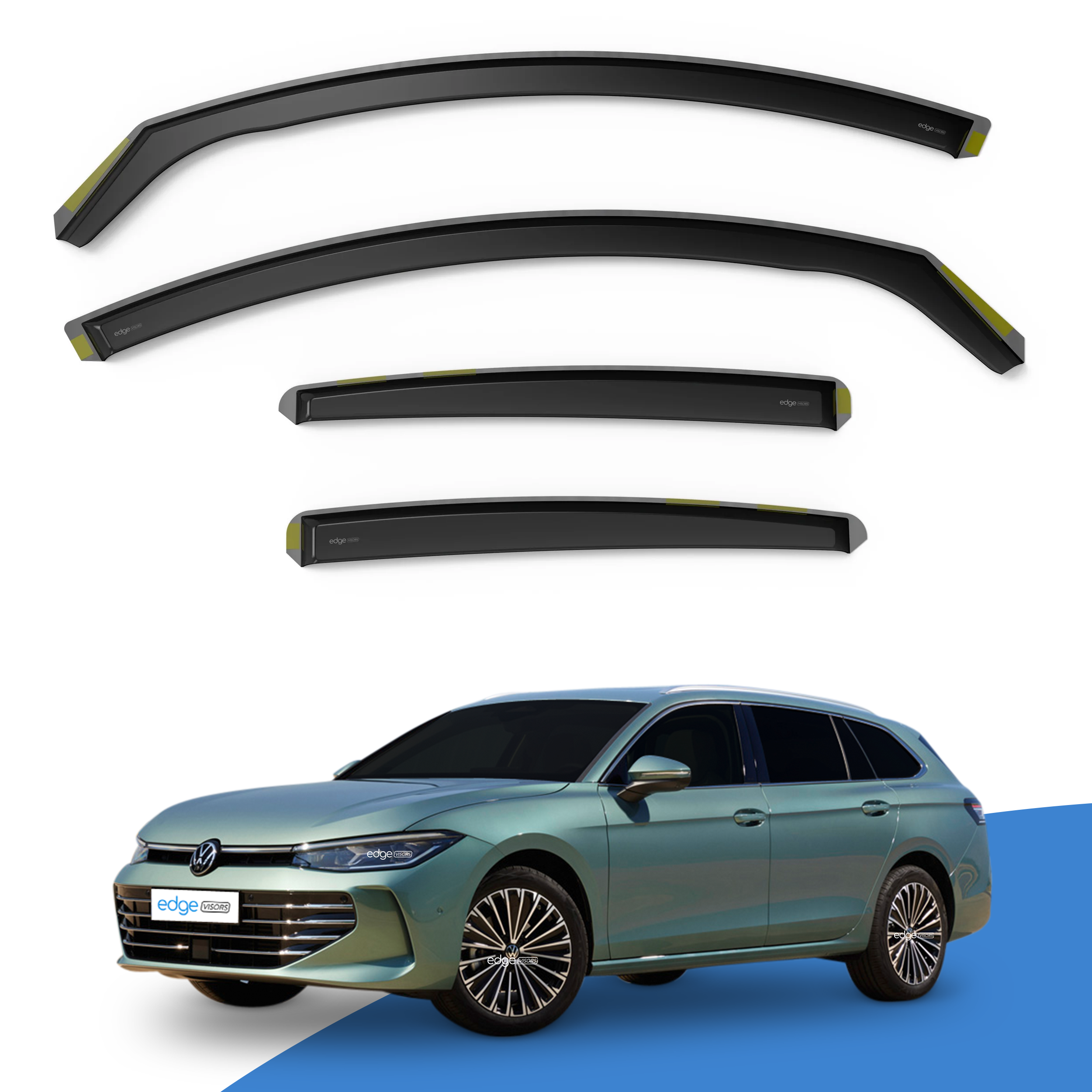 VW Passat B9 2023-Onwards 5 Door Estate Wind Deflectors 4pc