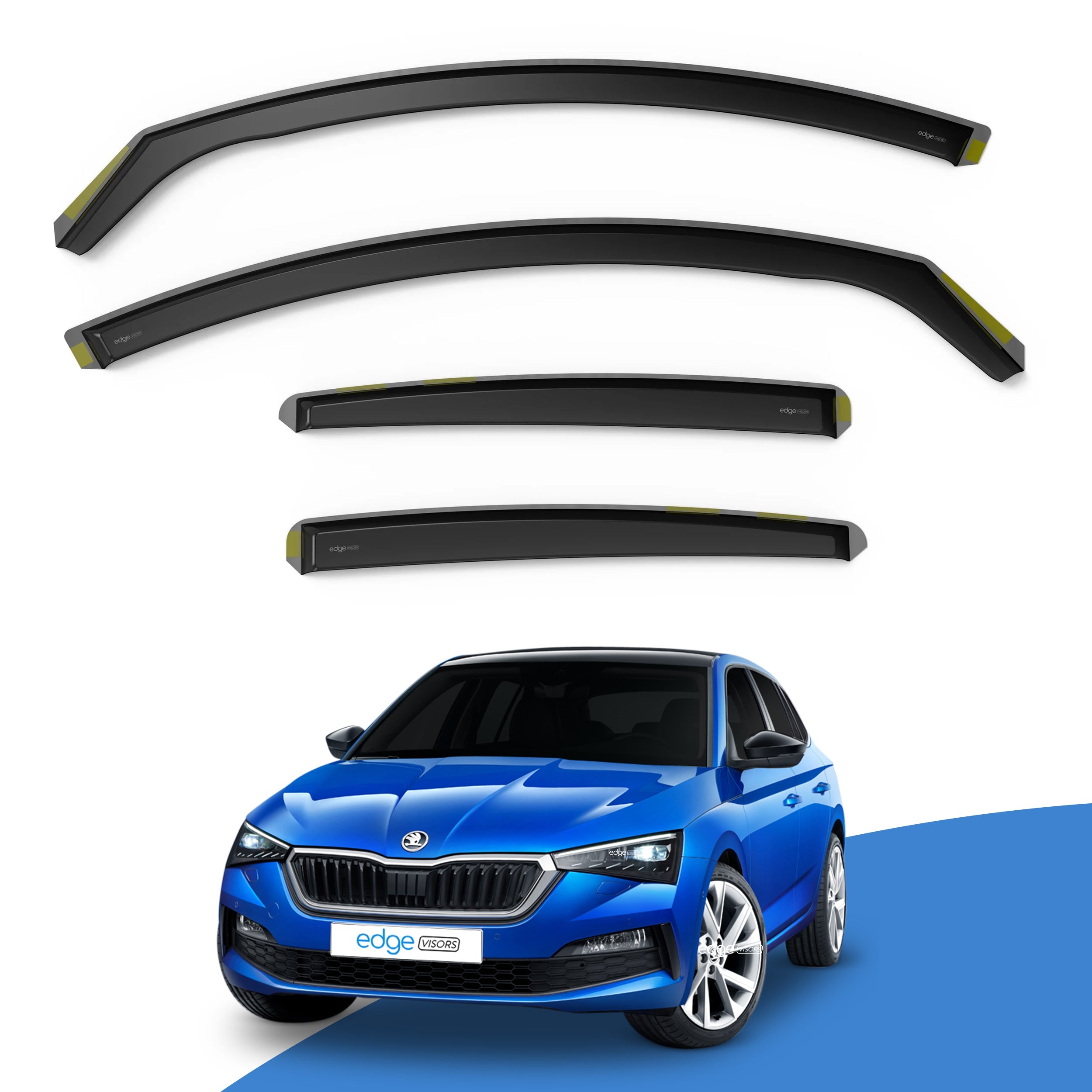 Skoda Scala MK1 2019-Onwards 5 Door Hatchback Wind Deflectors 4pc