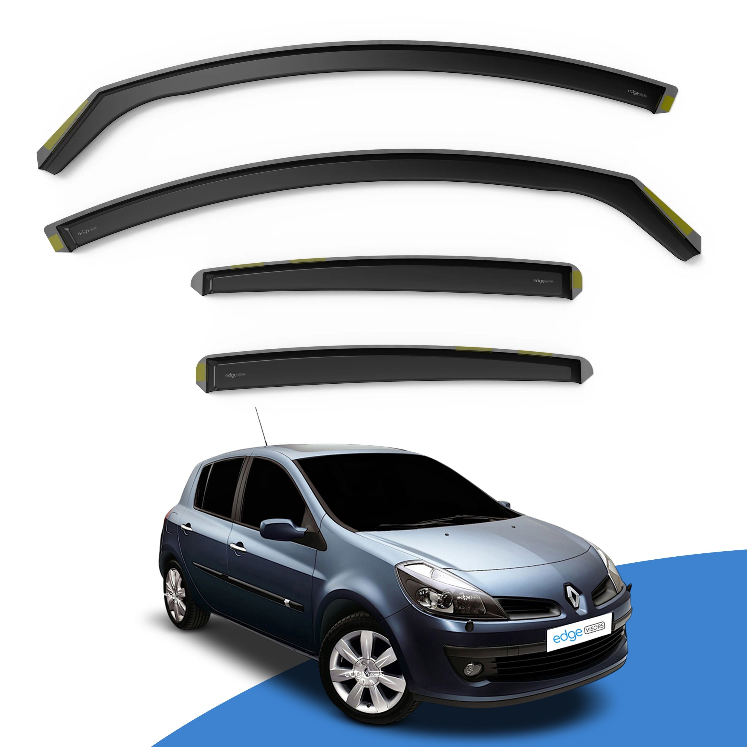 Renault Clio MK3 2005-2012 5 Door Hatchback Wind Deflectors 4pc
