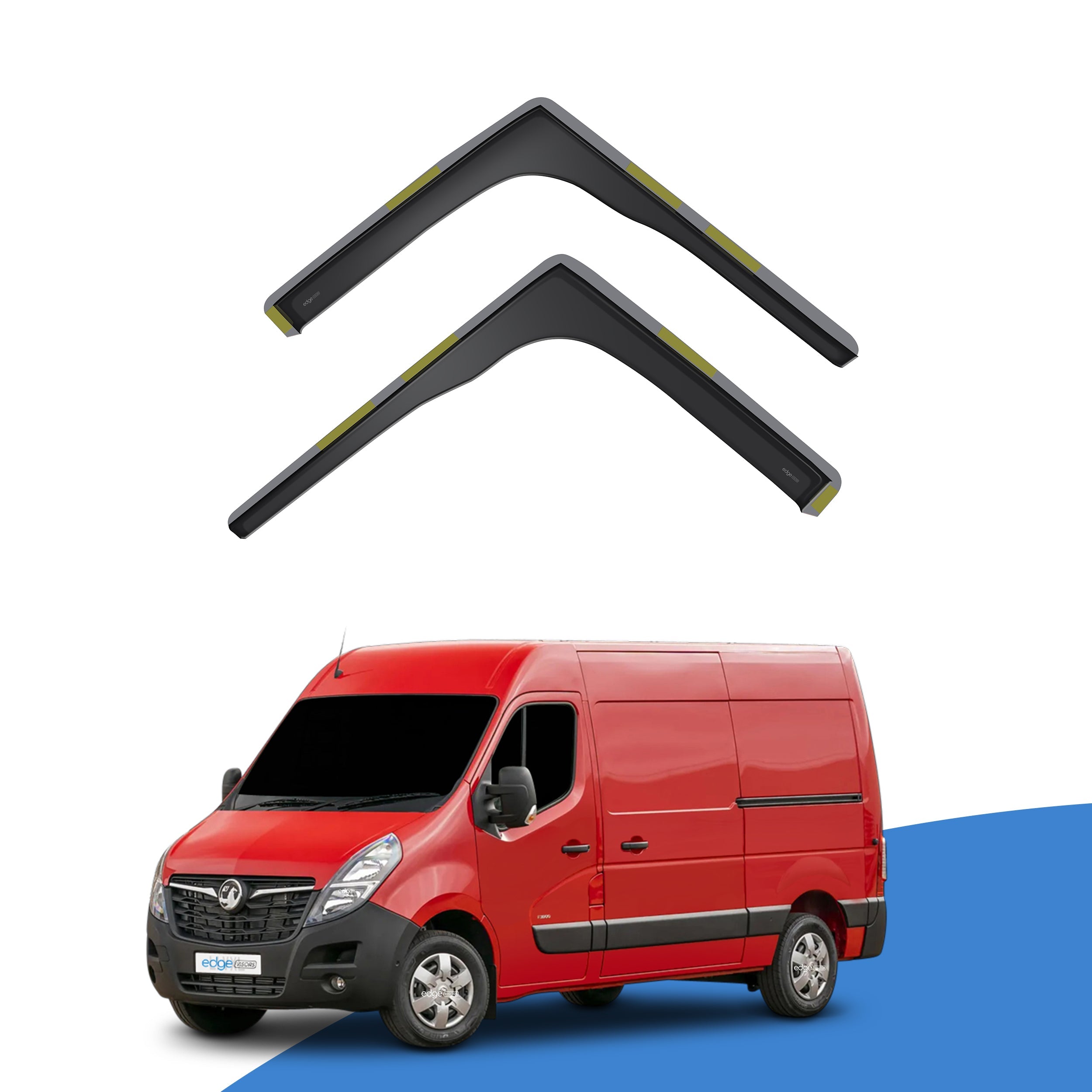 Vauxhall Movano MK2 2010-2021 2 Door Van Wind Deflectors 2pc