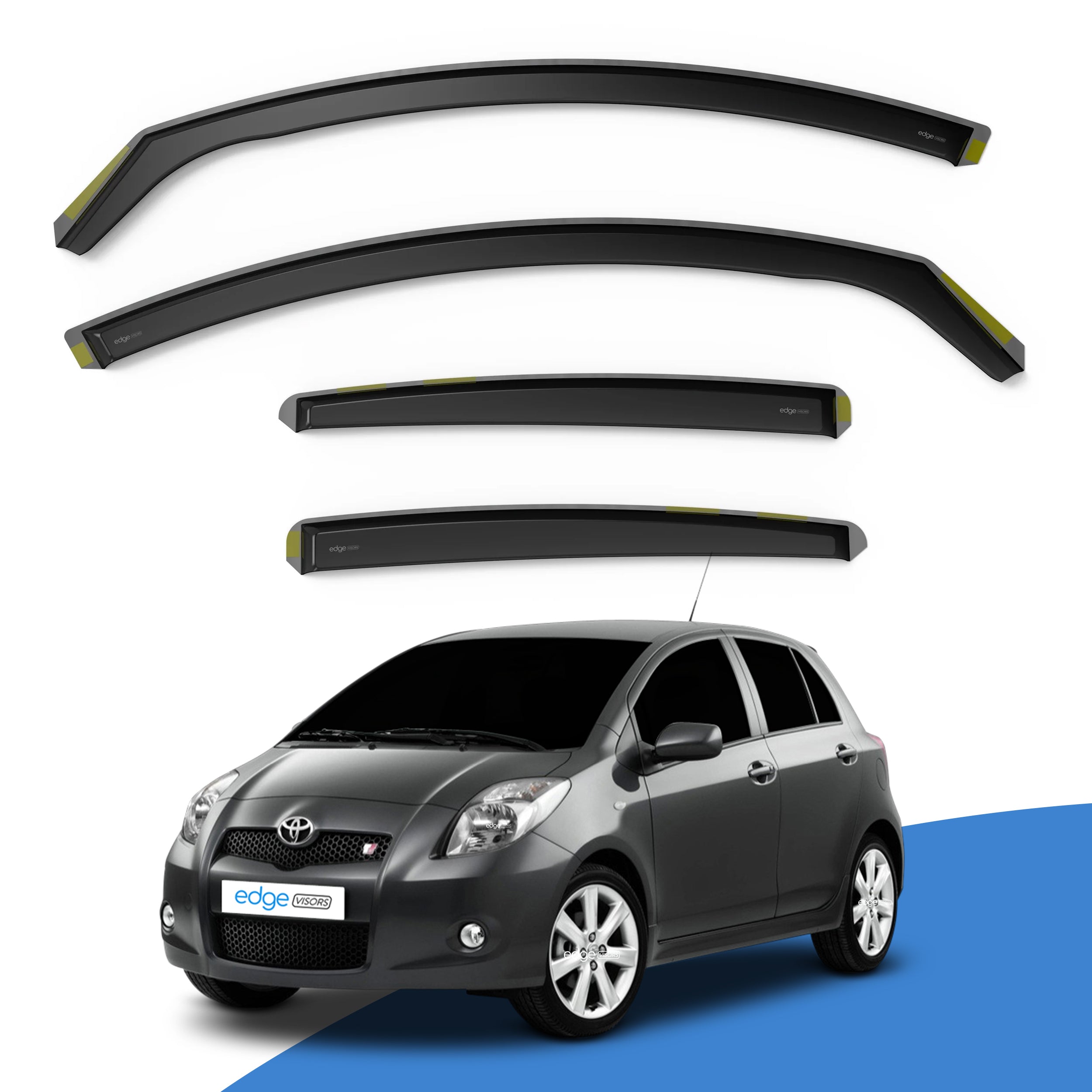 Toyota Yaris MK2 2005-2011 5 Door Hatchback Wind Deflectors 4pc