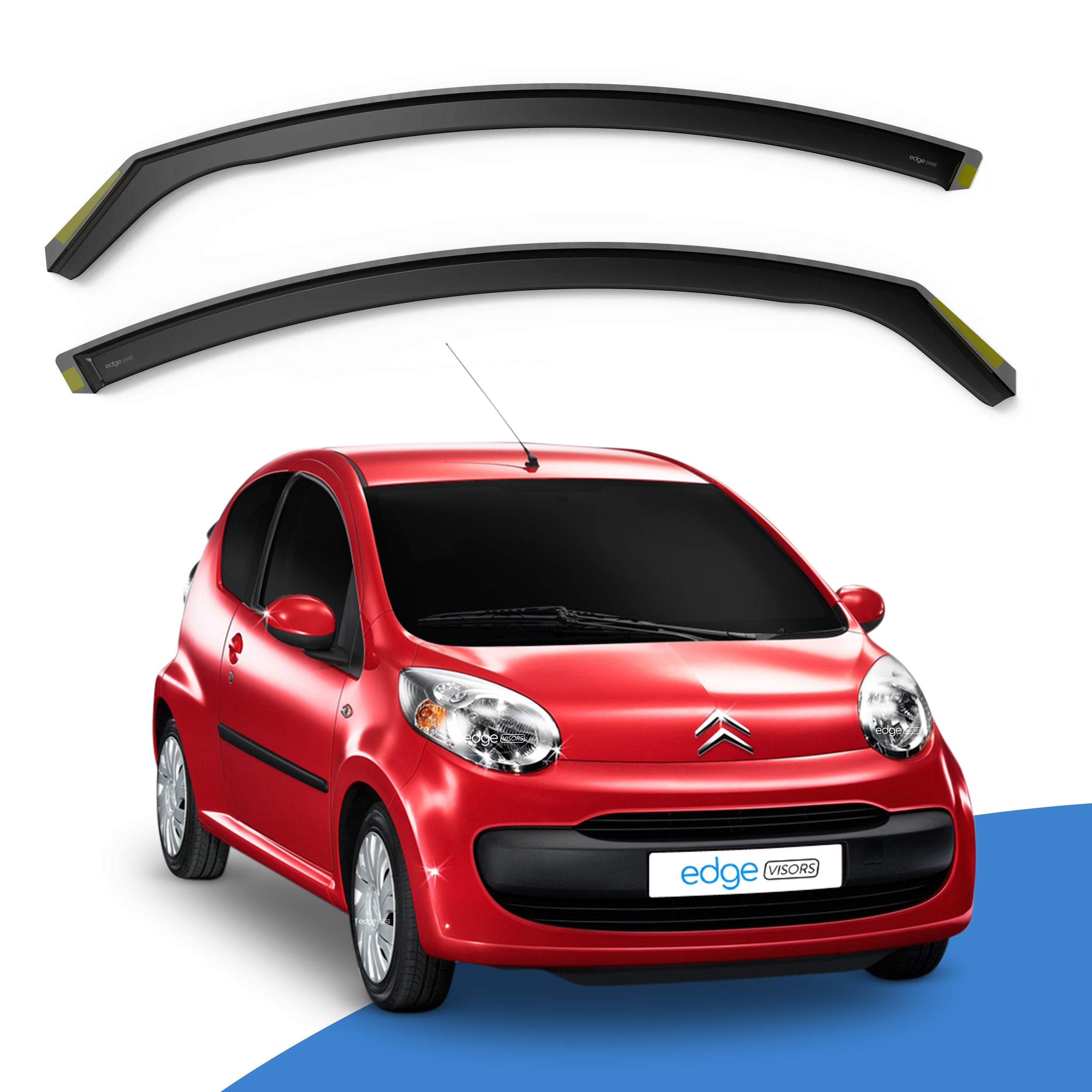 Citroen C1 MK1 2005-2014 3 Door Hatchback Wind Deflectors 2pc