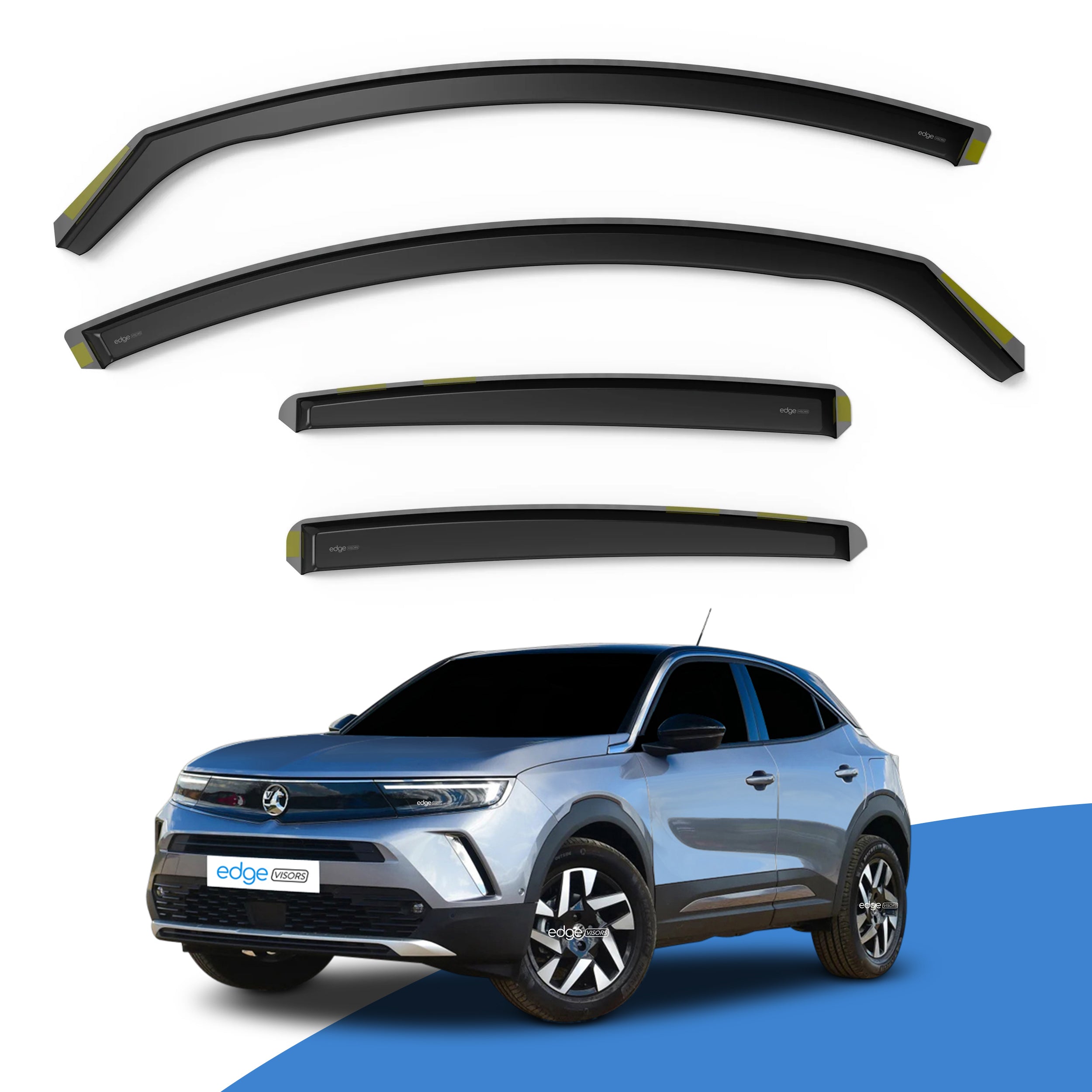Vauxhall Mokka B MK2 2020-Onwards 5 Door SUV Wind Deflectors 4pc
