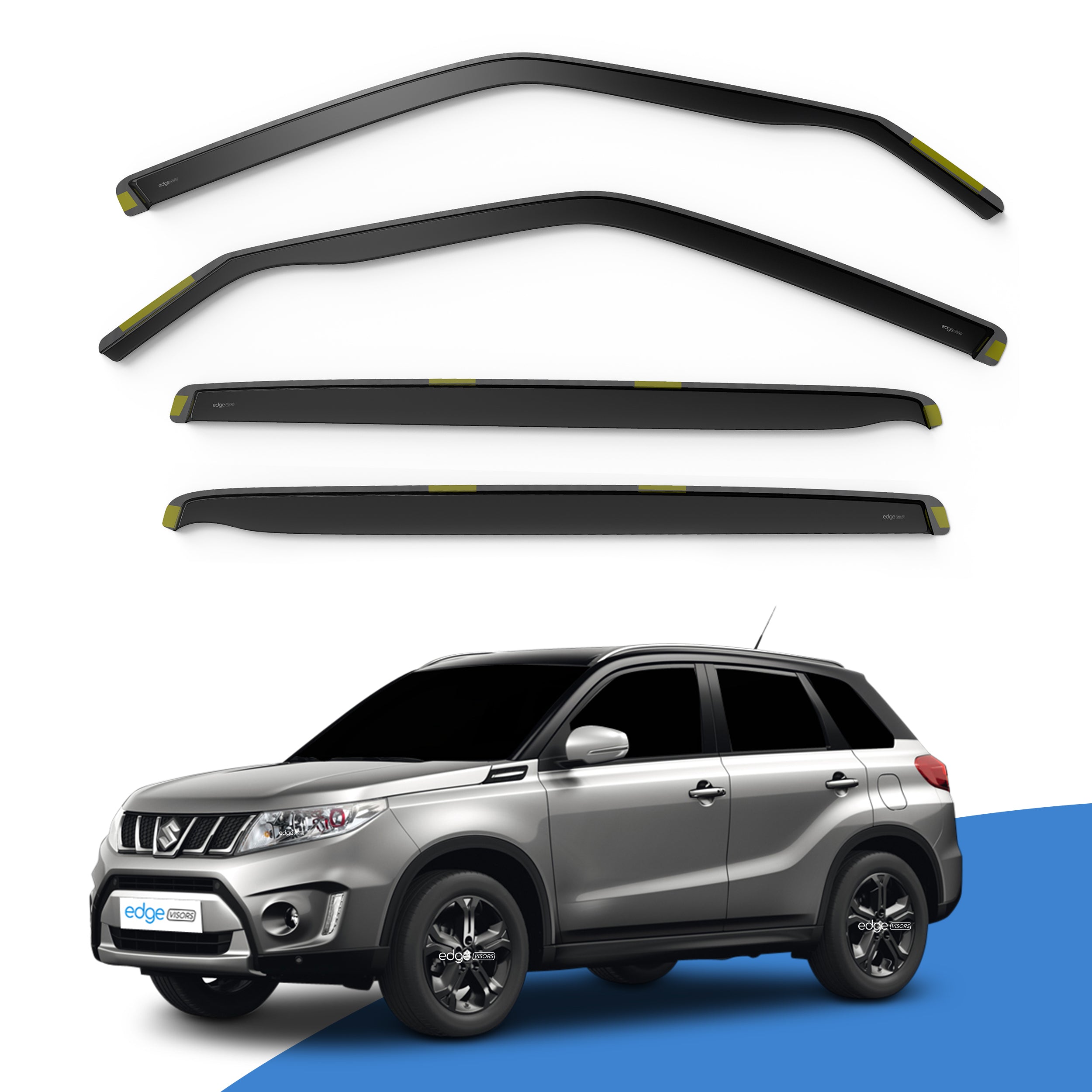 Suzuki Vitara MK2 2014-Onwards 5 Door SUV Wind Deflectors 4pc