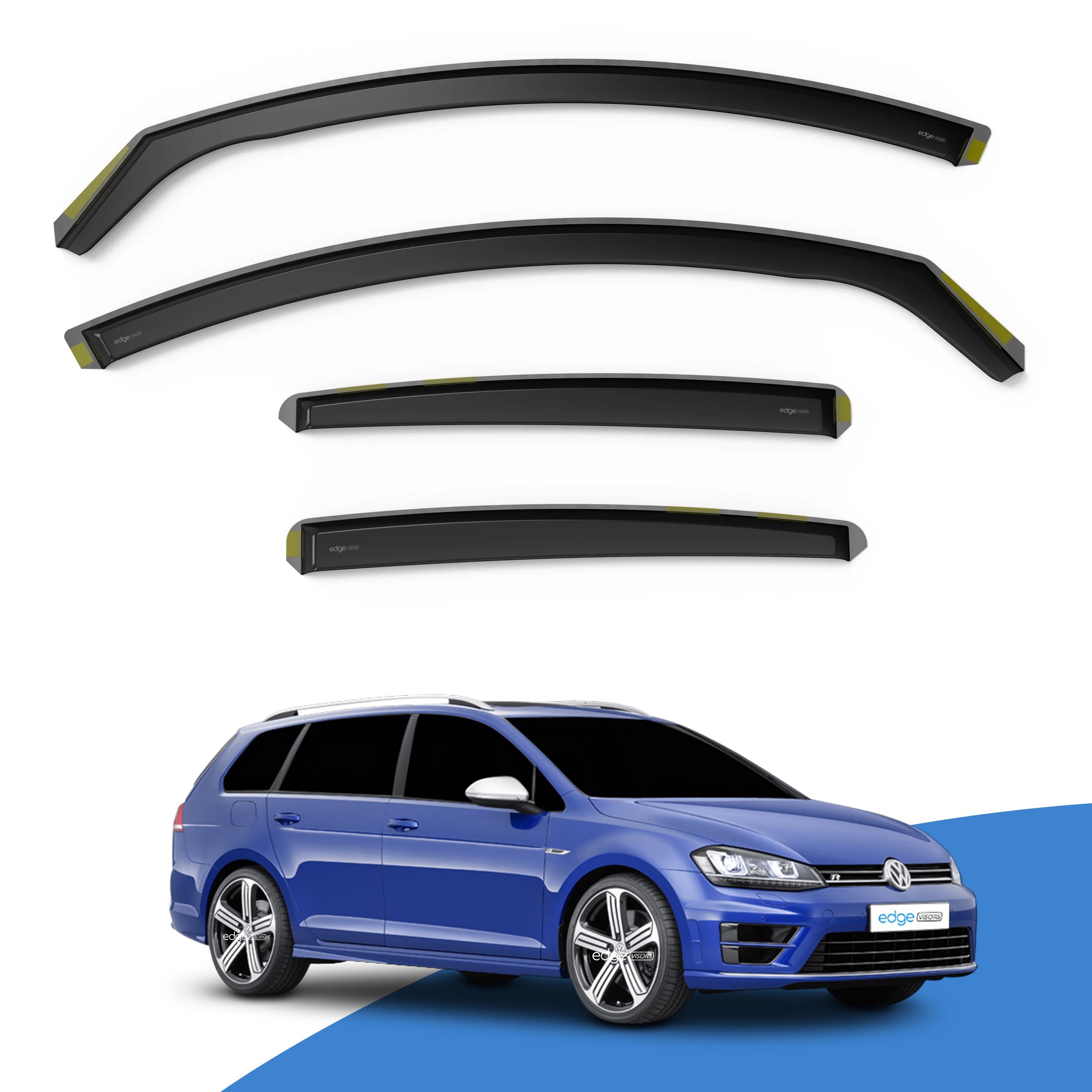 VW Golf MK7 2013-2019 5 Door Estate Wind Deflectors 4pc