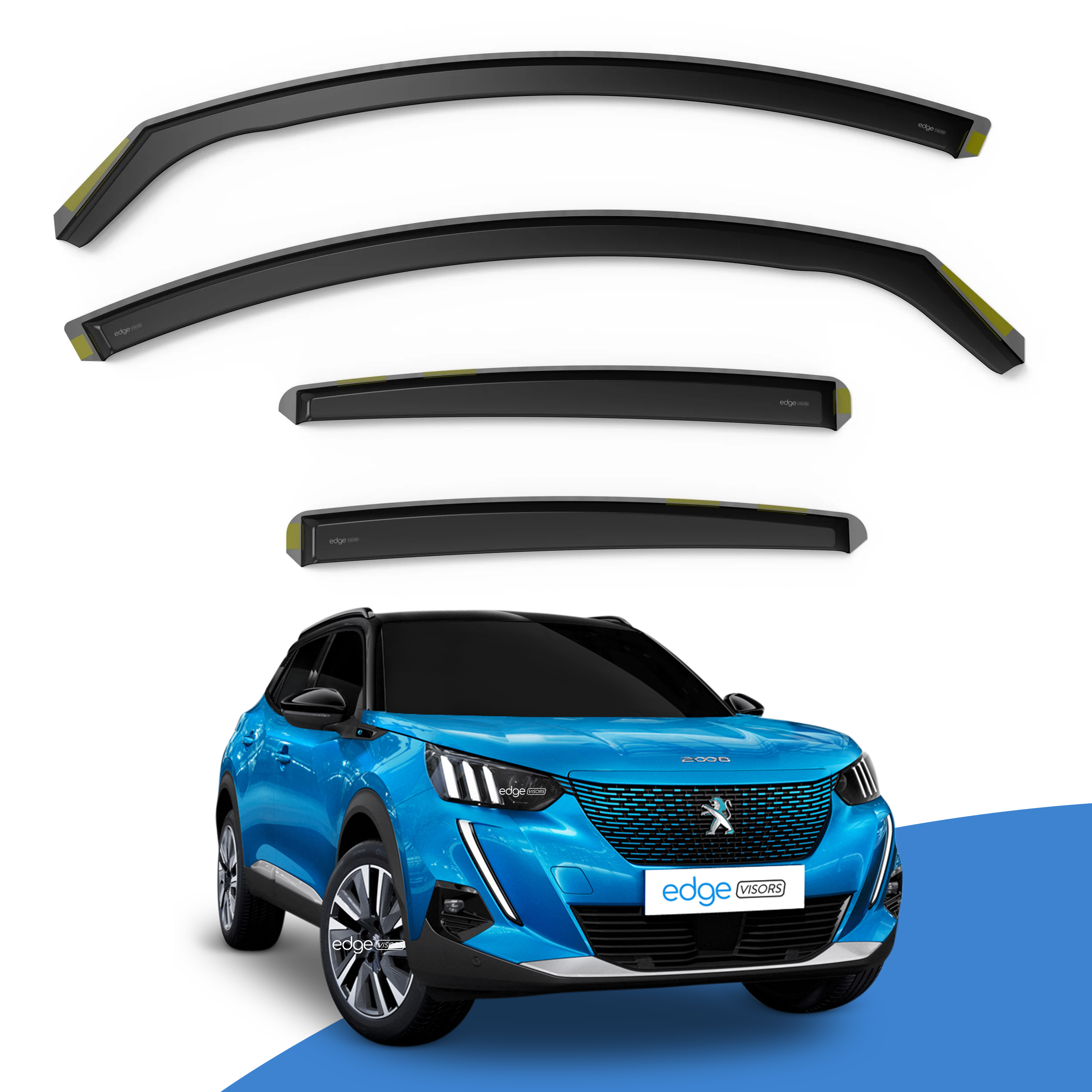 Peugeot 2008 MK2 2019-Onwards 5 Door SUV Wind Deflectors 4pc