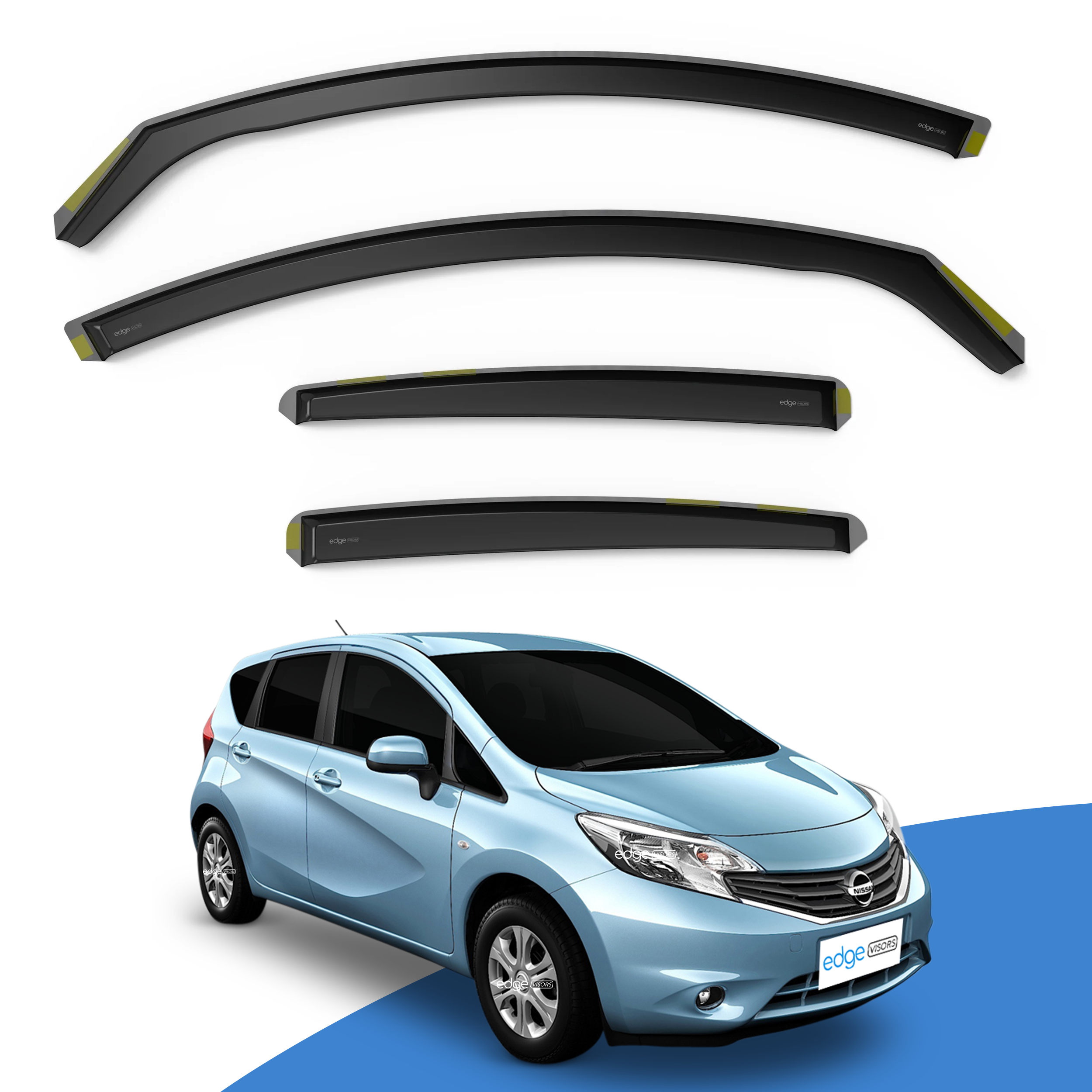 Nissan Note MK2 2012-2019 5 Door MPV Wind Deflectors 4pc
