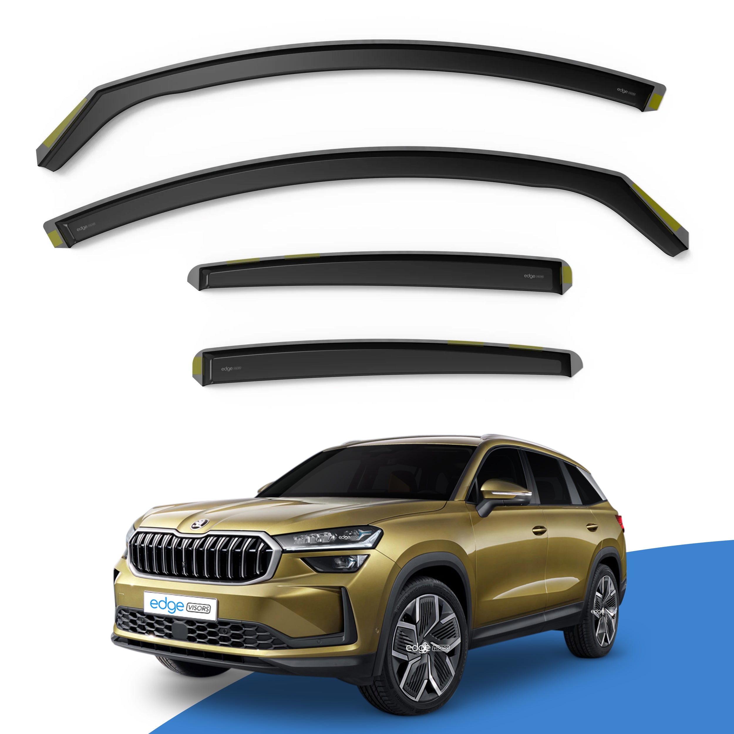 Skoda Kodiaq MK2 2024-Onwards 5 Door SUV Wind Deflectors 4pc