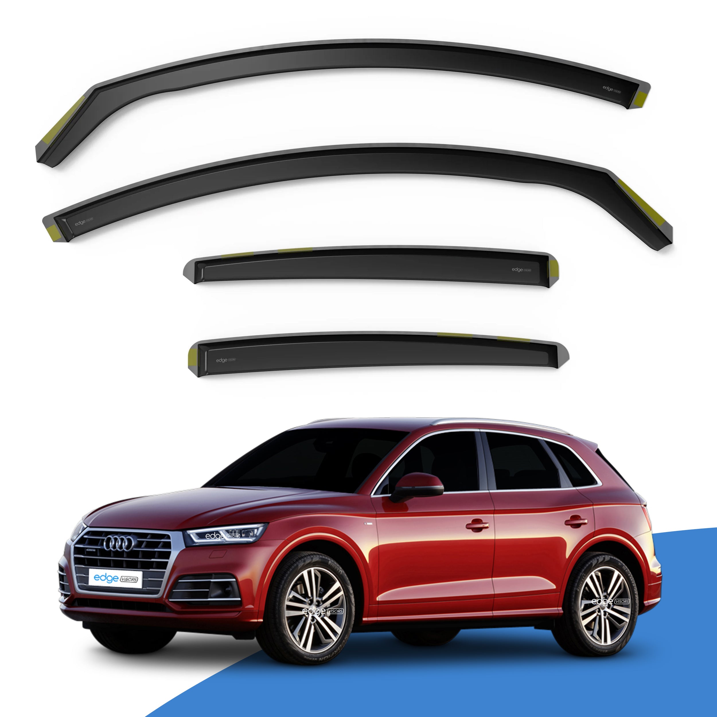 Audi Q5 MK2 2016-2024 5 Door SUV Wind Deflectors 4pc