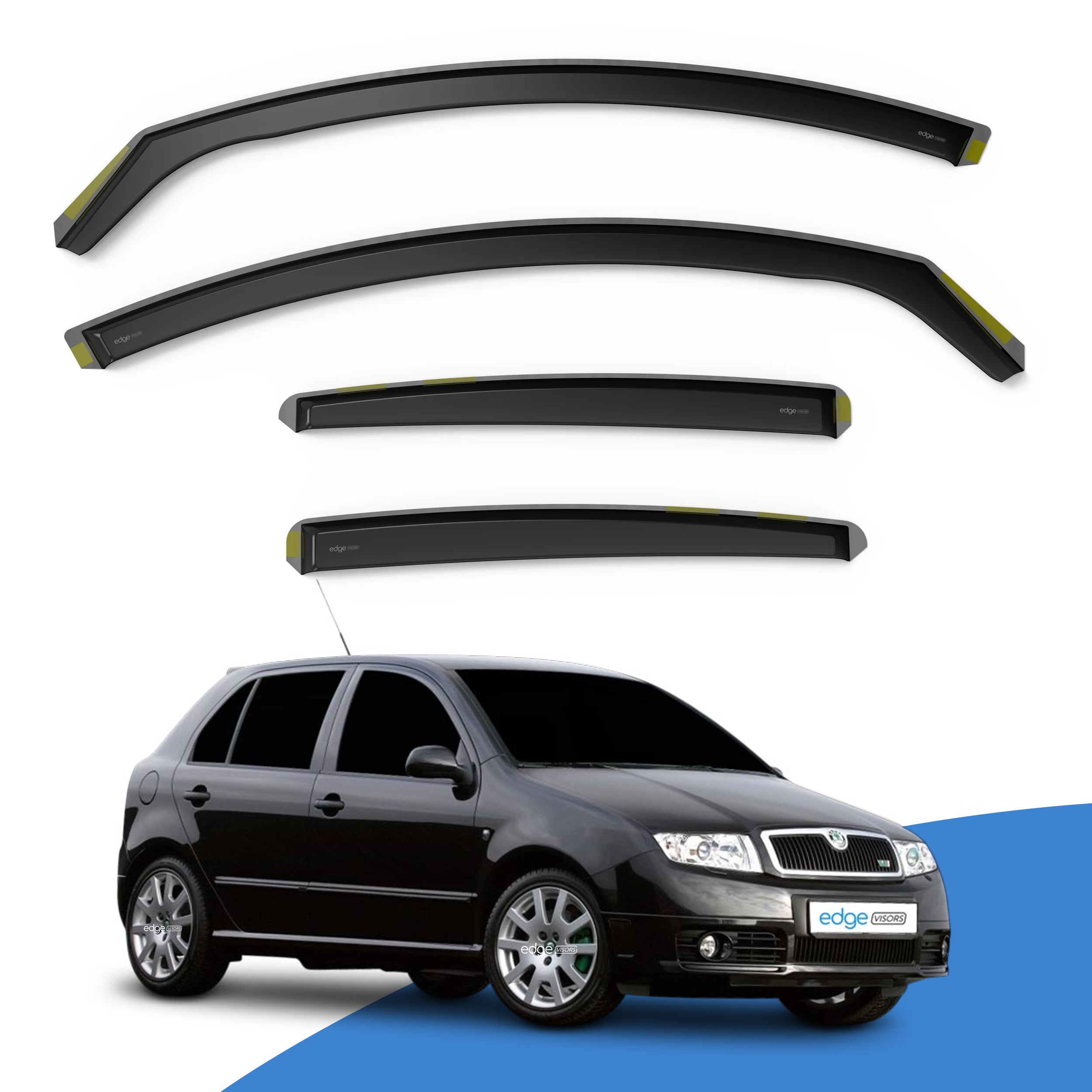 Skoda Fabia MK1 1999-2007 4/5 Door Hatchback or Estate Wind Deflectors 4pc