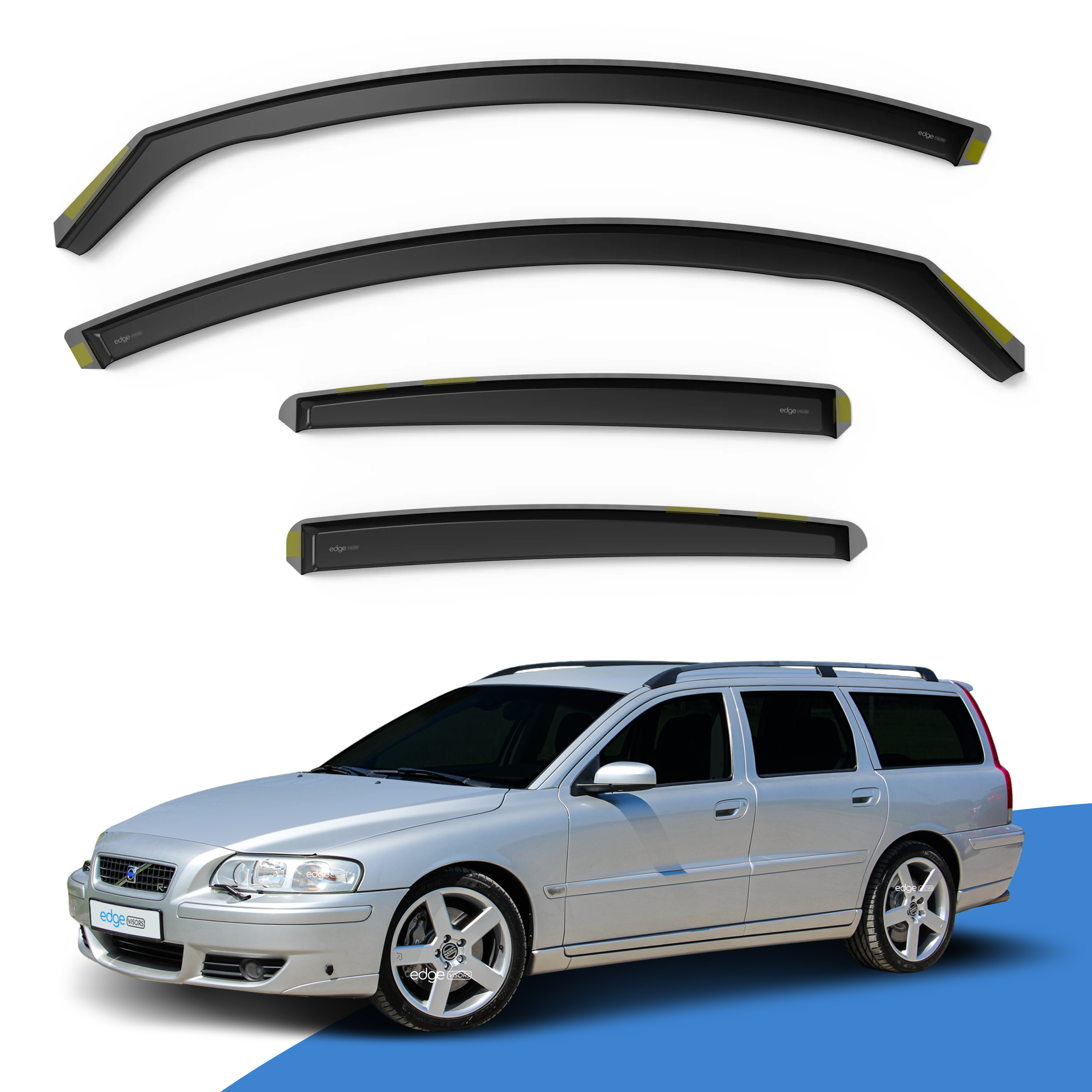Volvo V70 MK2 2000-2007 5 Door Estate Wind Deflectors 4pc