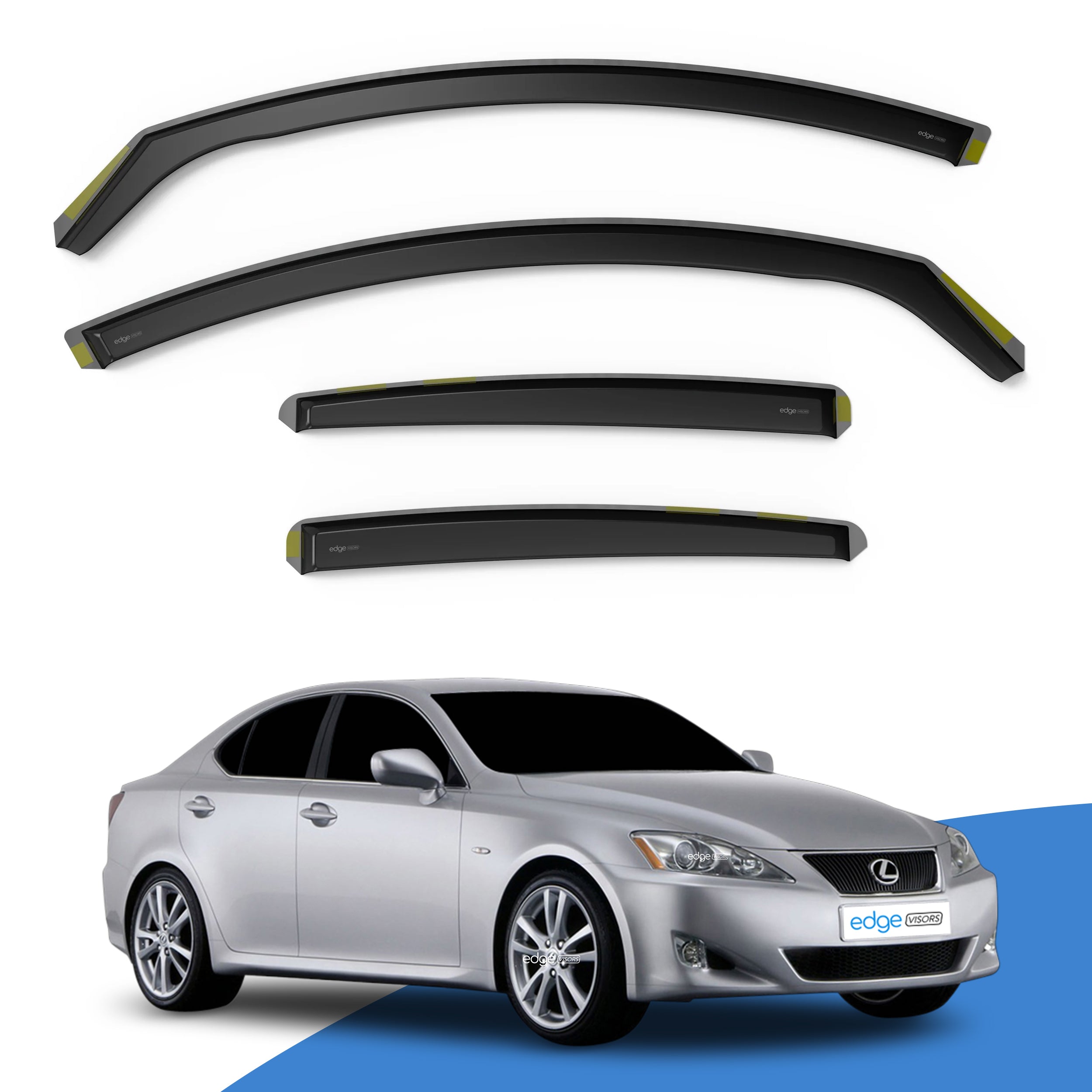 Lexus IS MK2 2005-2012 4 Door Saloon Wind Deflectors 4pc