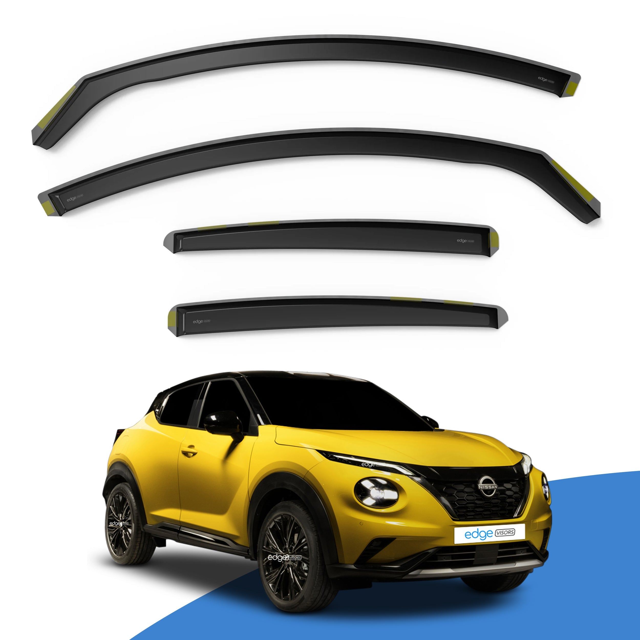 Nissan Juke MK2 2019-Onwards 5 Door SUV Wind Deflectors 4pc