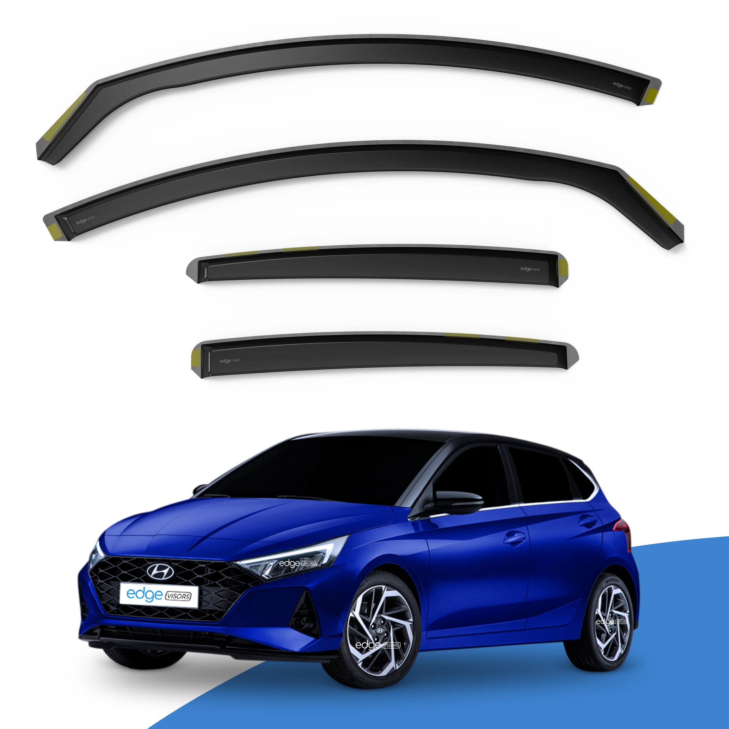 Hyundai i20 MK3 2020-Onwards 5 Door Hatchback Wind Deflectors 4pc