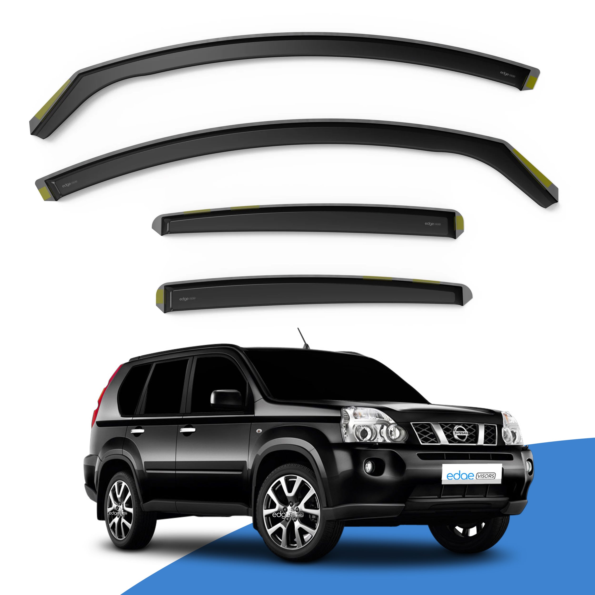 Nissan X-Trail MK2 T31 2007-2013 5 Door SUV Wind Deflectors 4pc