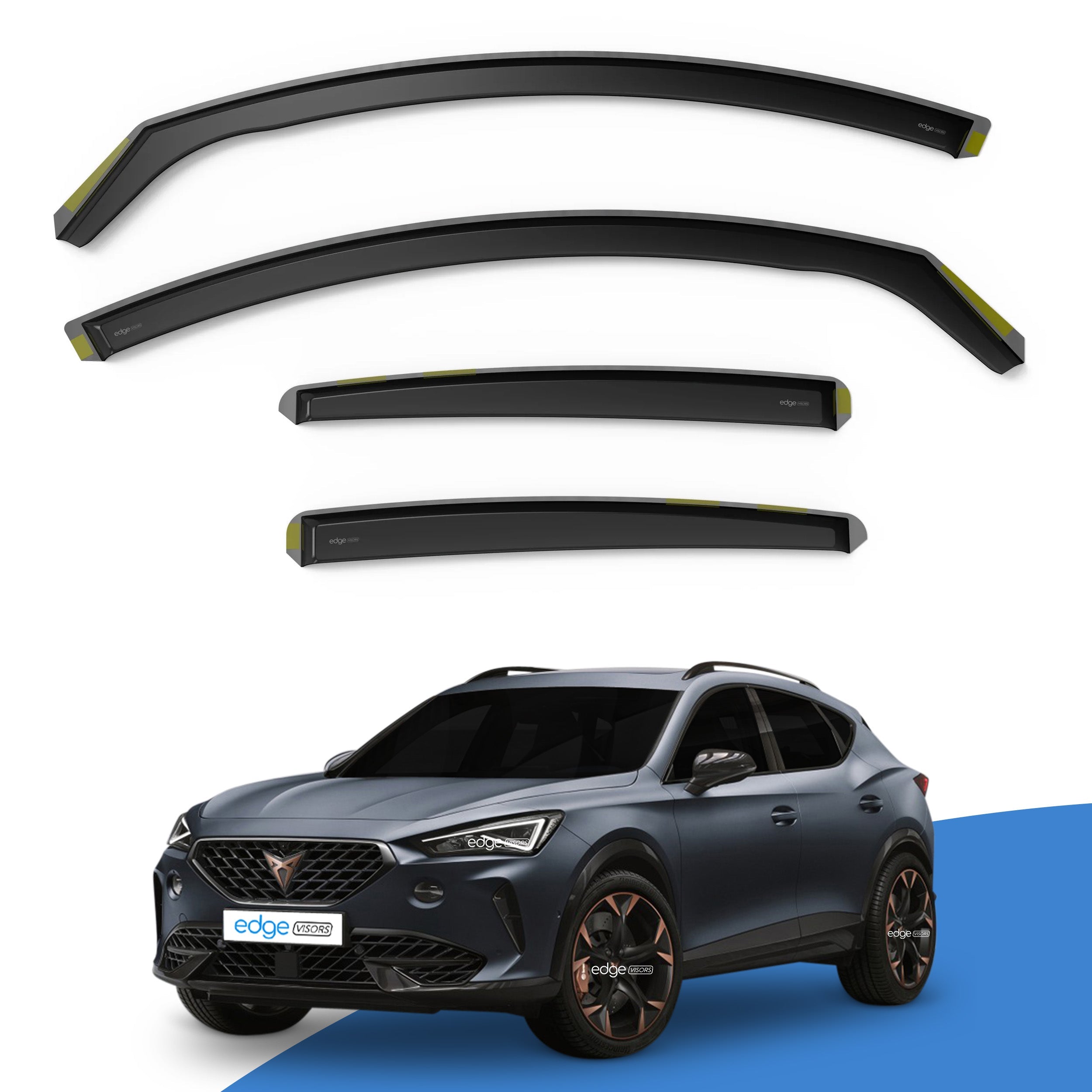 Cupra Formentor MK1 2020-Onwards 5 Door SUV Wind Deflectors 4pc