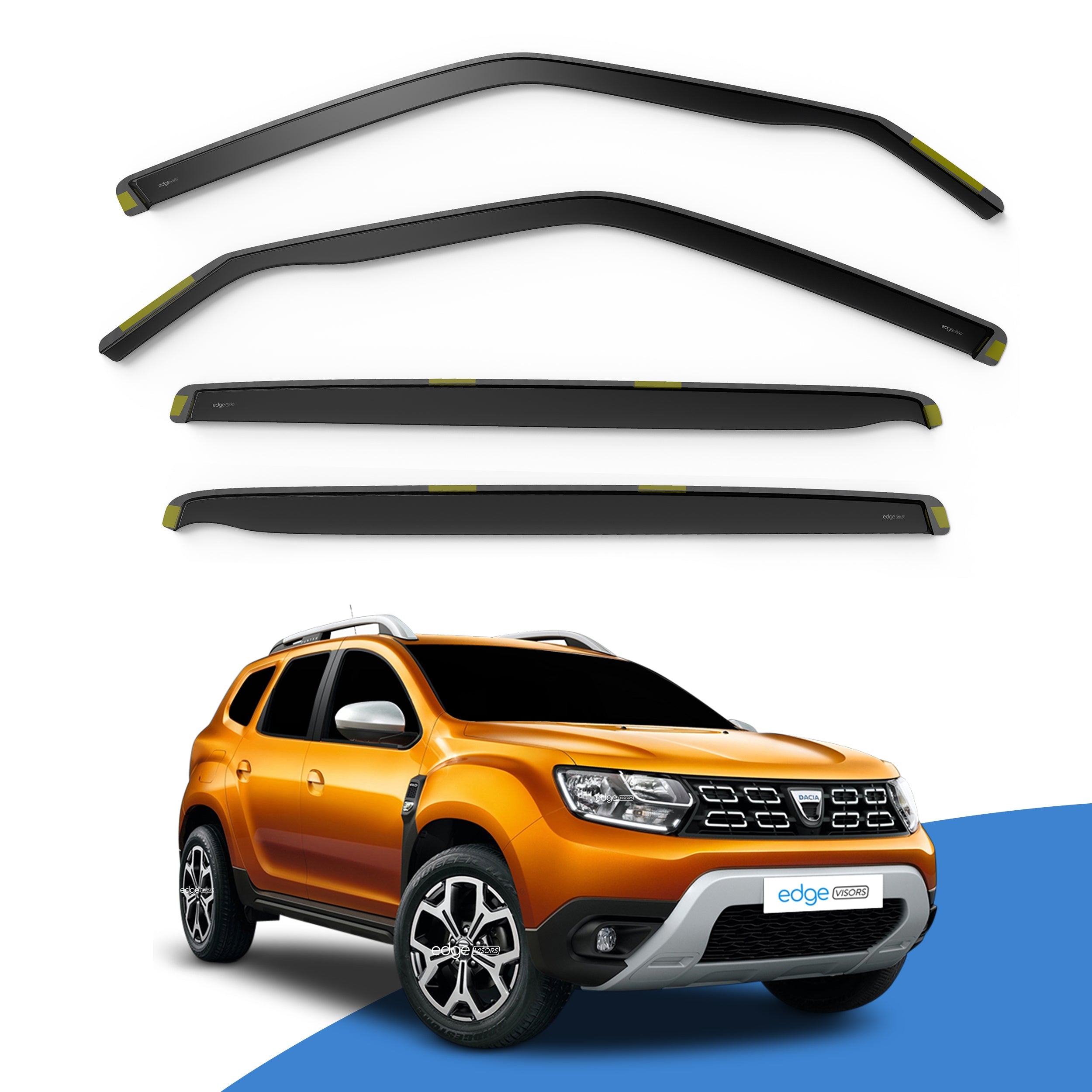 Dacia Duster MK2 2018-2024 5 Door SUV Wind Deflectors 4pc
