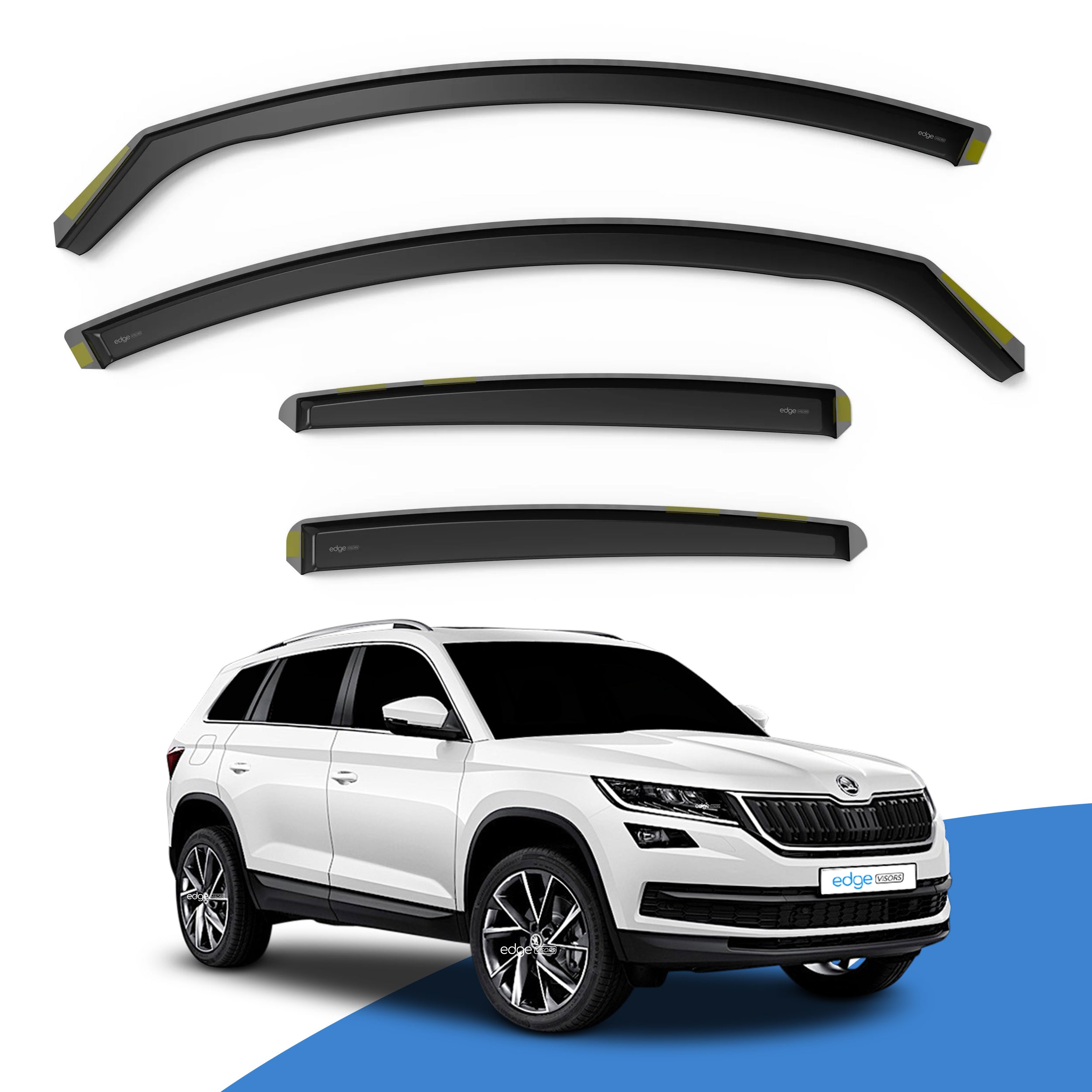 Skoda Kodiaq MK1 2016-2024 5 Door SUV Wind Deflectors 4pc