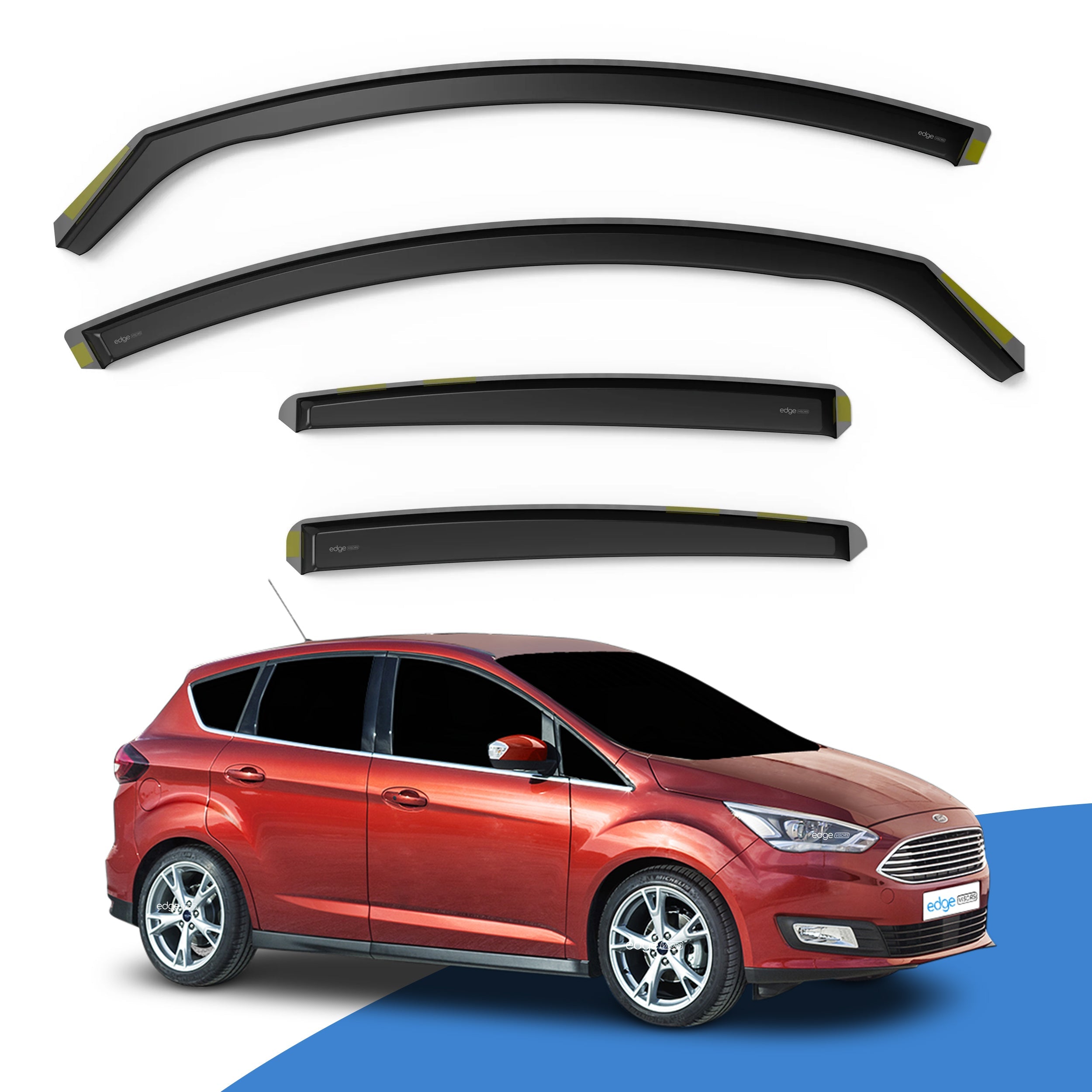 Ford C-Max MK2 2011-2019 5 Door MPV Wind Deflectors 4pc