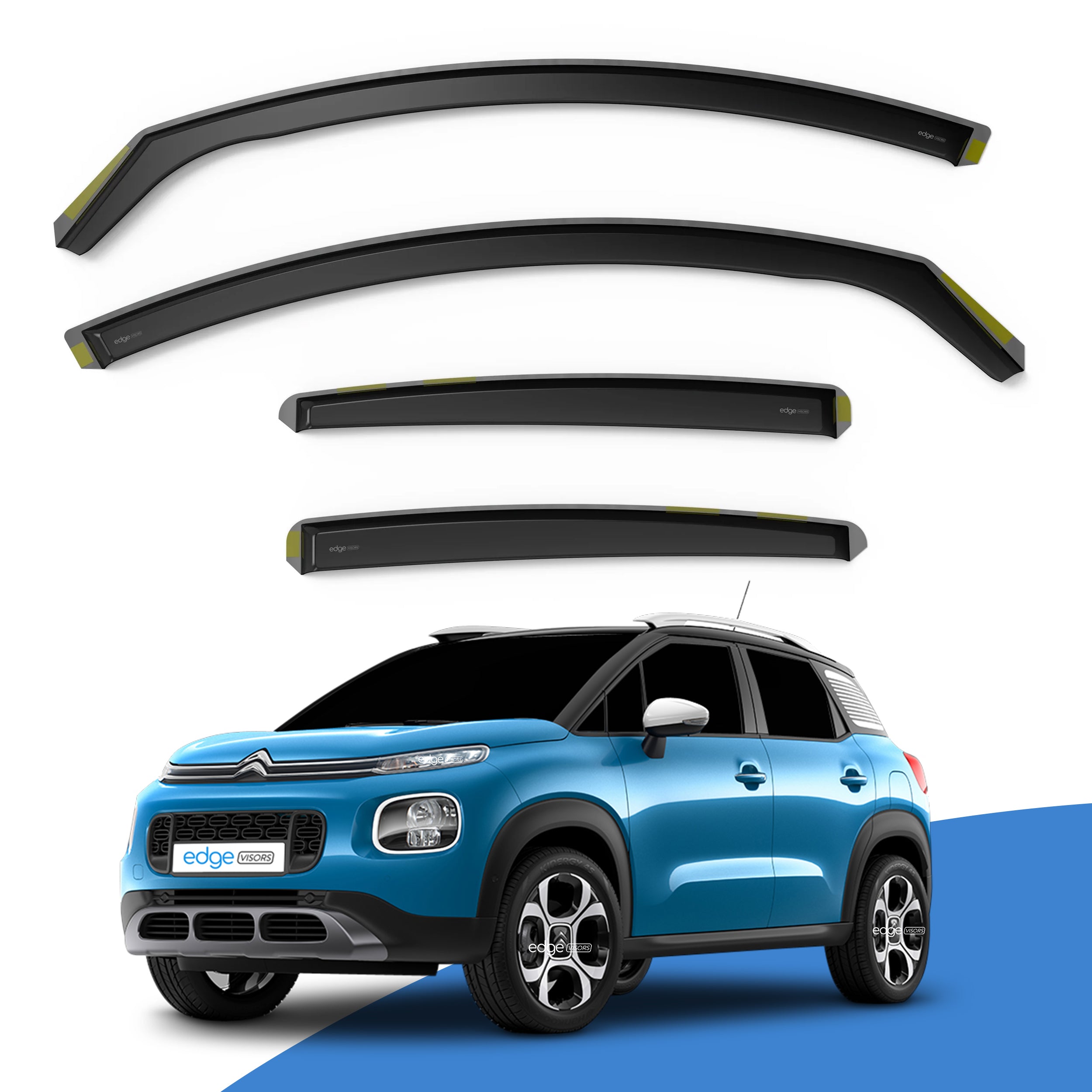 Citroen C3 MK1 Aircross 2017-2024 5 Door SUV Wind Deflectors 4pc