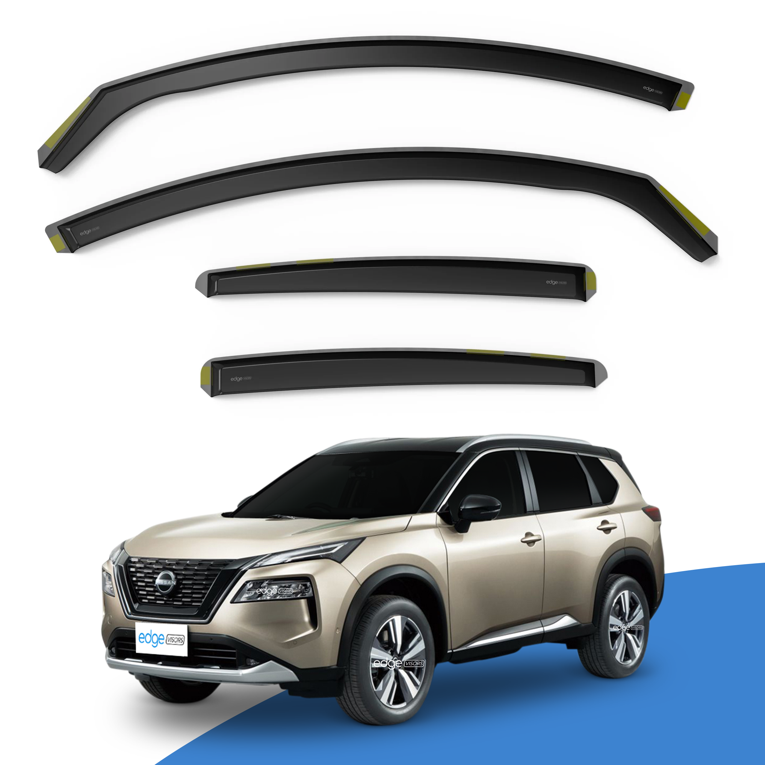 Nissan X-Trail T33 MK4 2022-Onwards 5 Door SUV Wind Deflectors 4pc