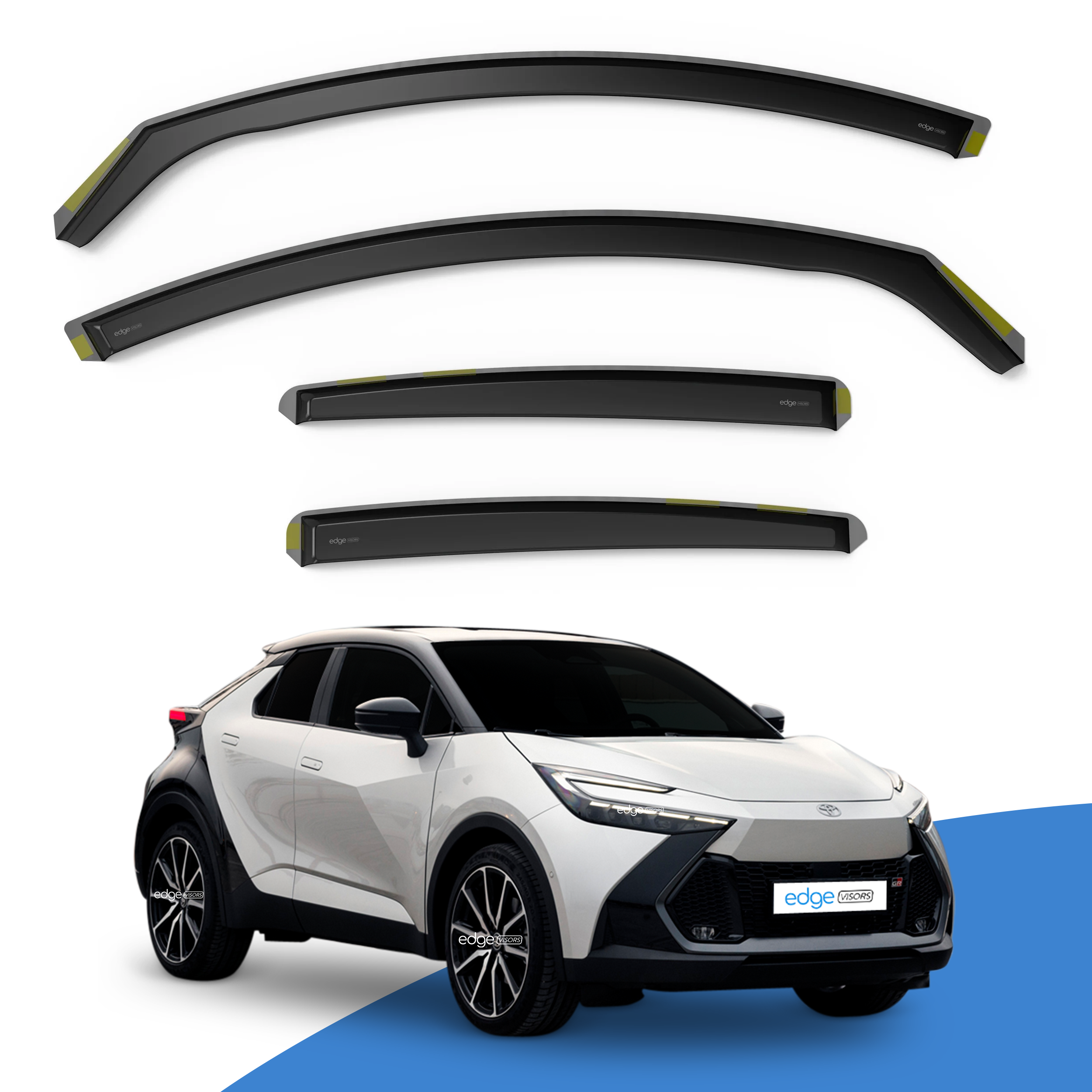 Toyota C-HR MK2 2023-Onwards 5 Door SUV Wind Deflectors 4pc