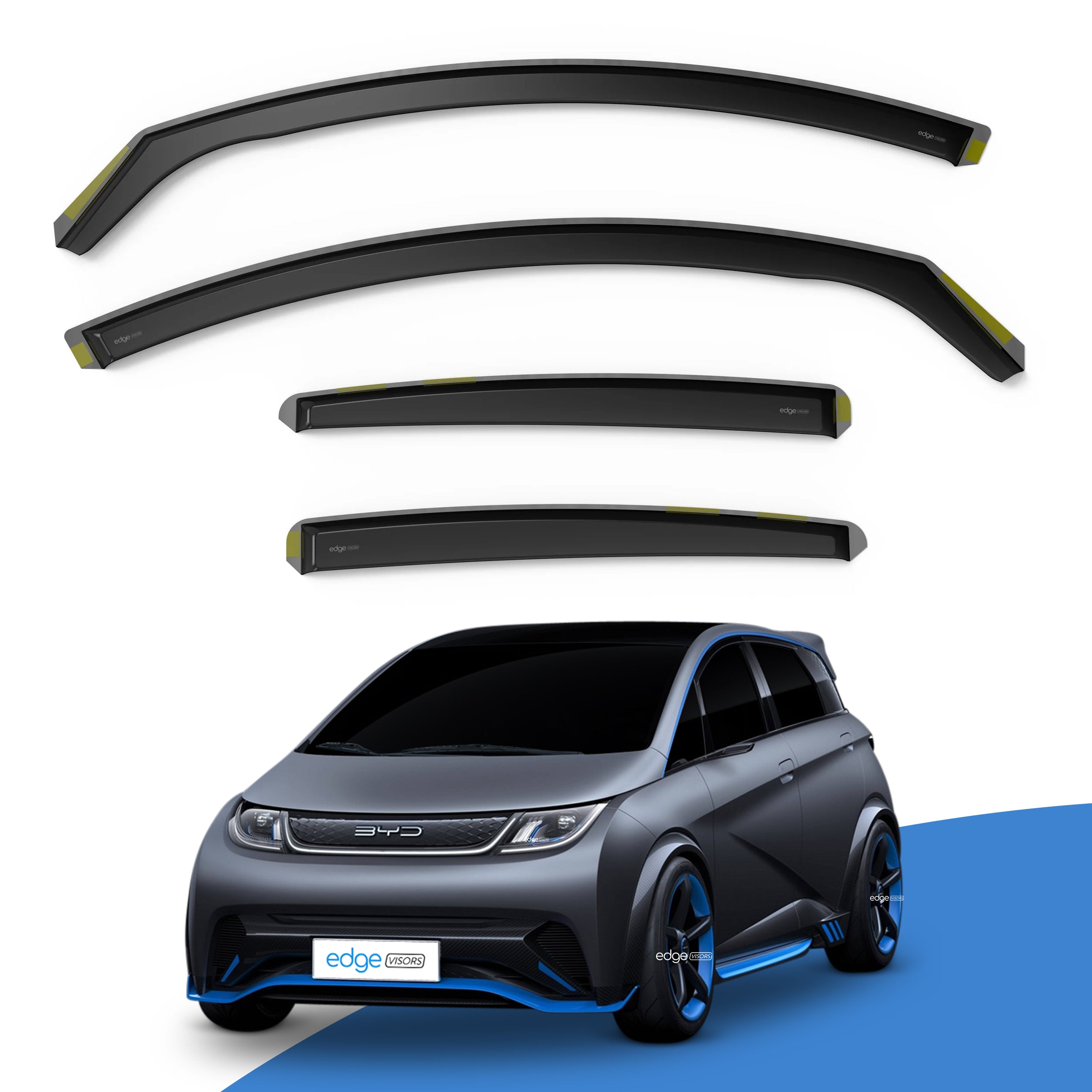 BYD Dolphin 2021-Onwards 5 Door Hatchback Wind Deflectors 4pc