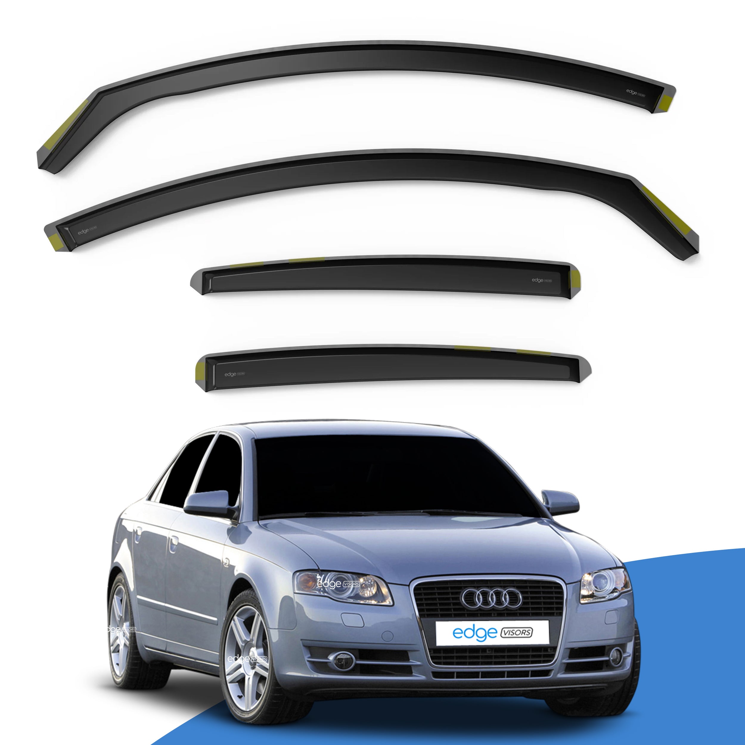Audi A4 B6 B7 2000-2009 4 Door Saloon Wind Deflectors 4pc