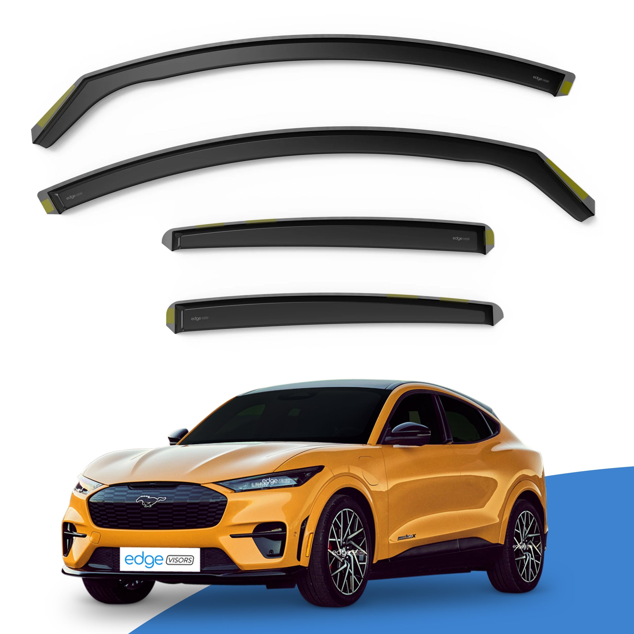 Ford Mustang Mach-E MK1 2020-Onwards 5 Door SUV Wind Deflectors 4pc