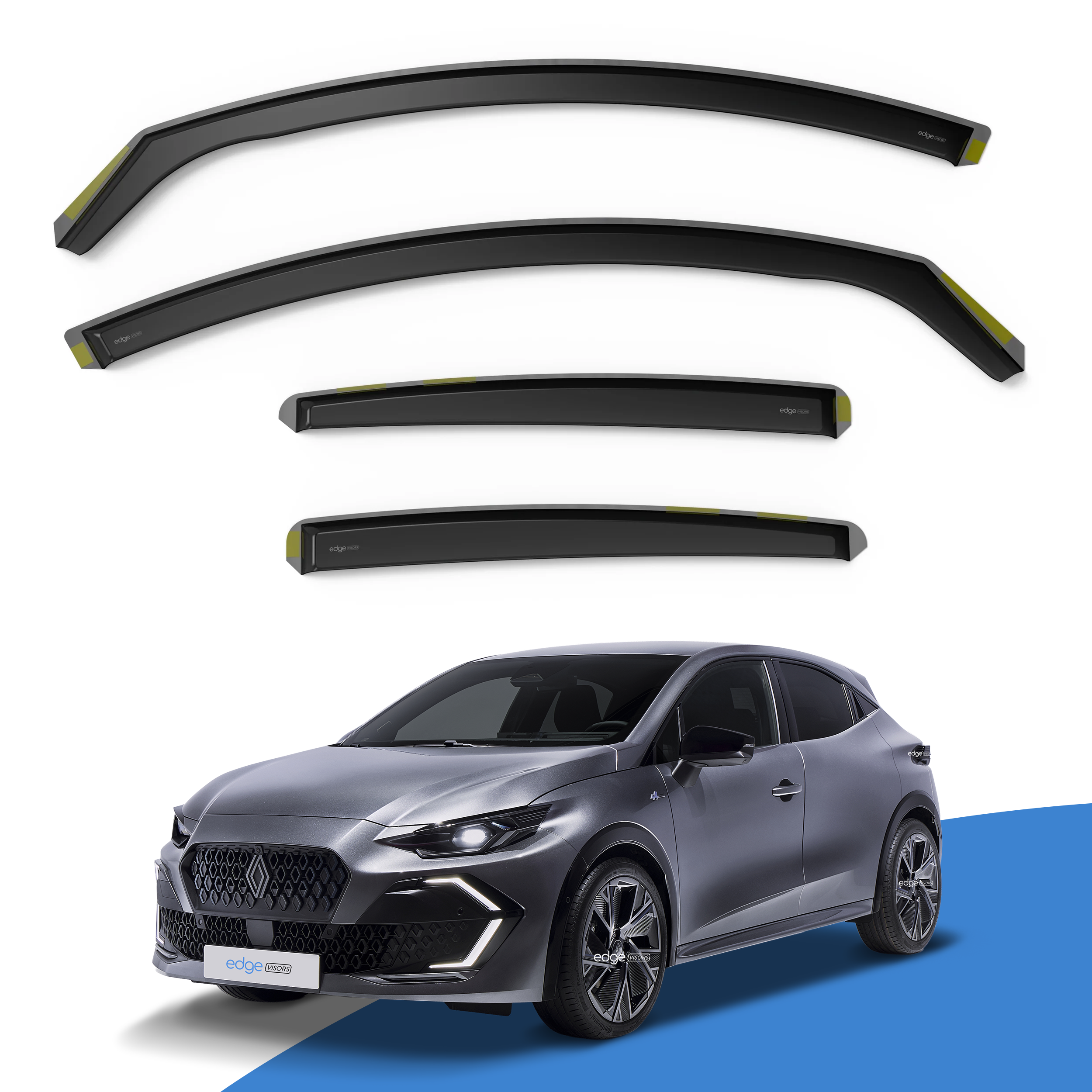 Renault Clio MK6 2026-Onwards 5 Door Hatchback Wind Deflectors 4pc