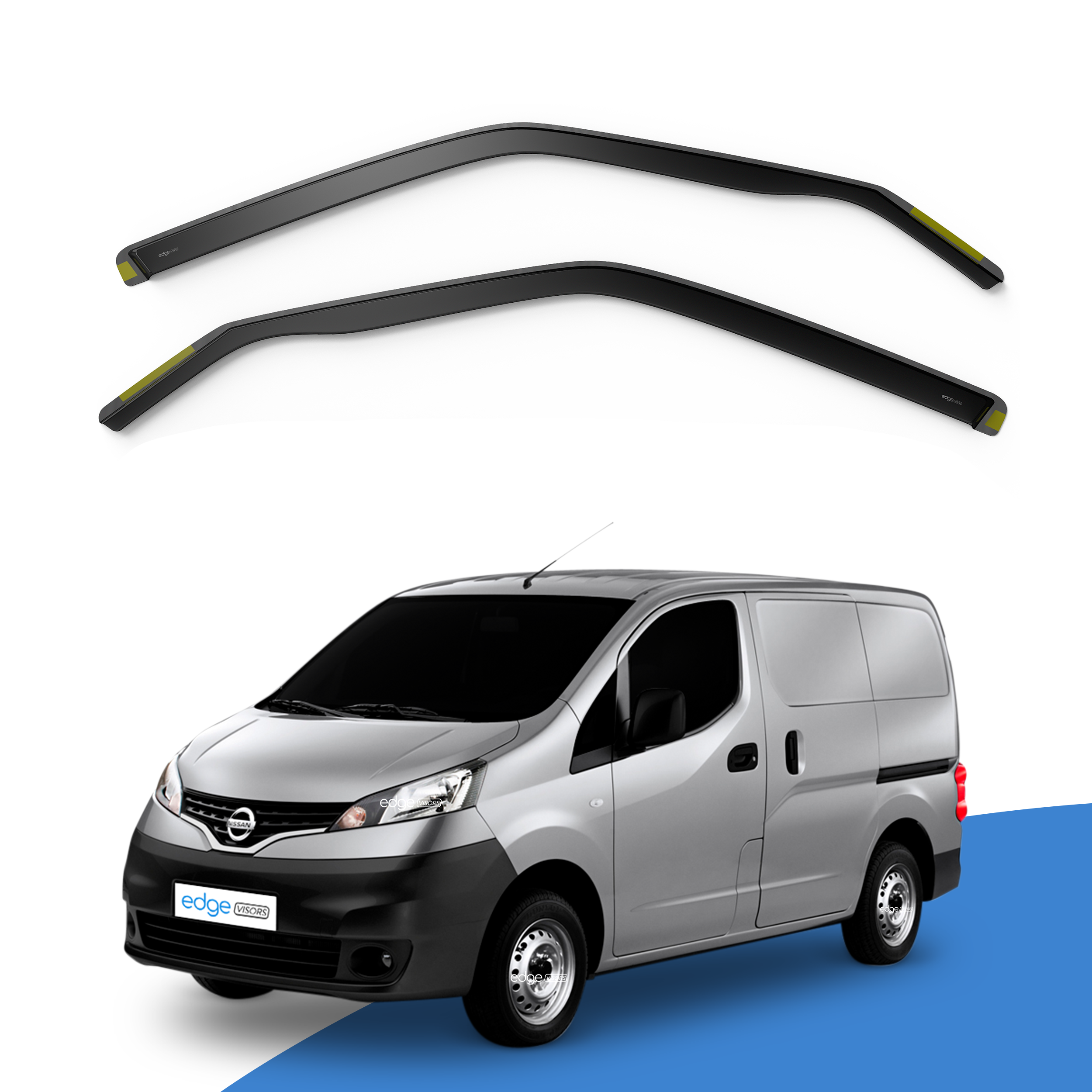 Nissan NV200 Dynamo Taxi 2010-Onwards 4 Door Van MPV Wind Deflectors 2pc