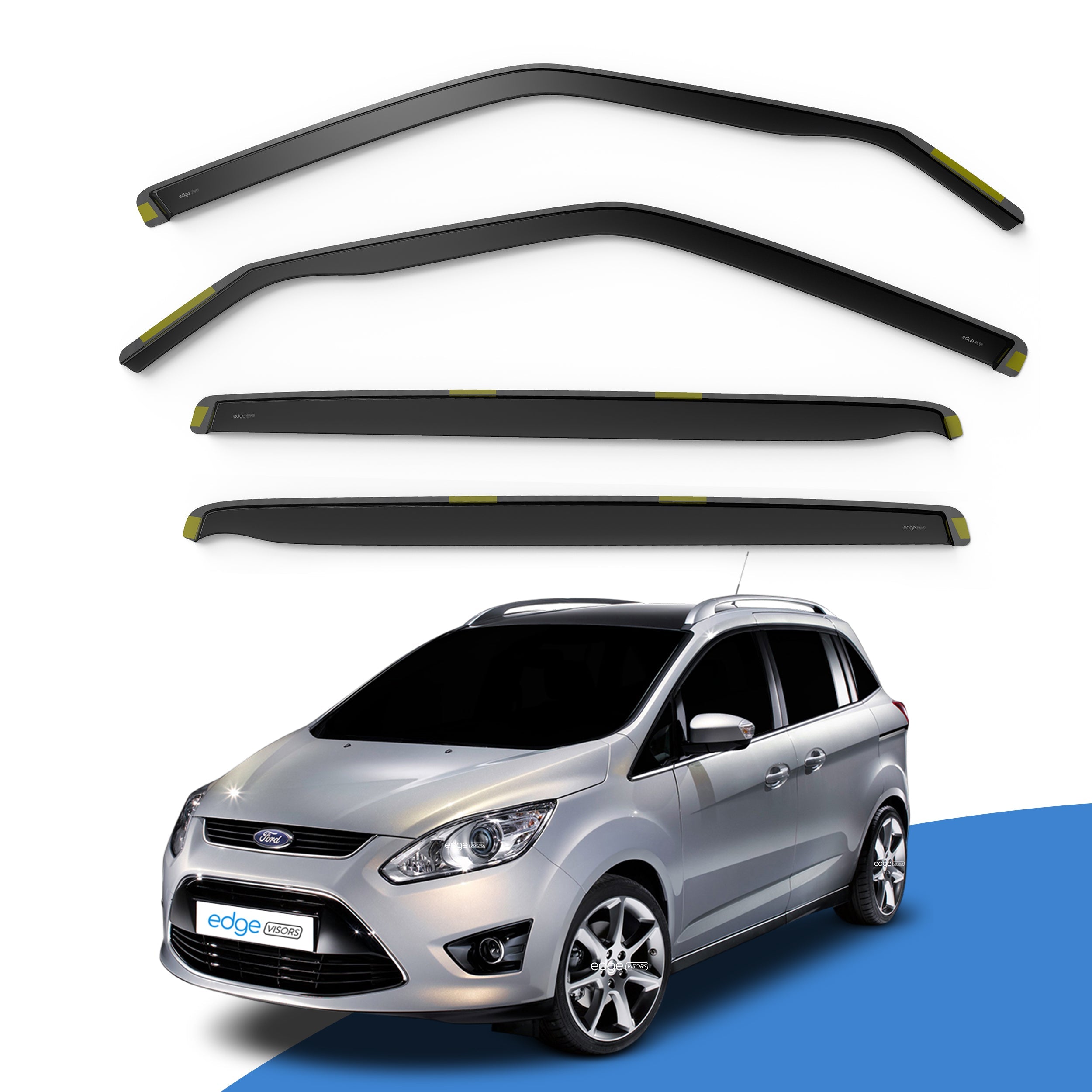Ford Grand C-Max MK2 2011-2019 5 Door MPV Wind Deflectors 4pc