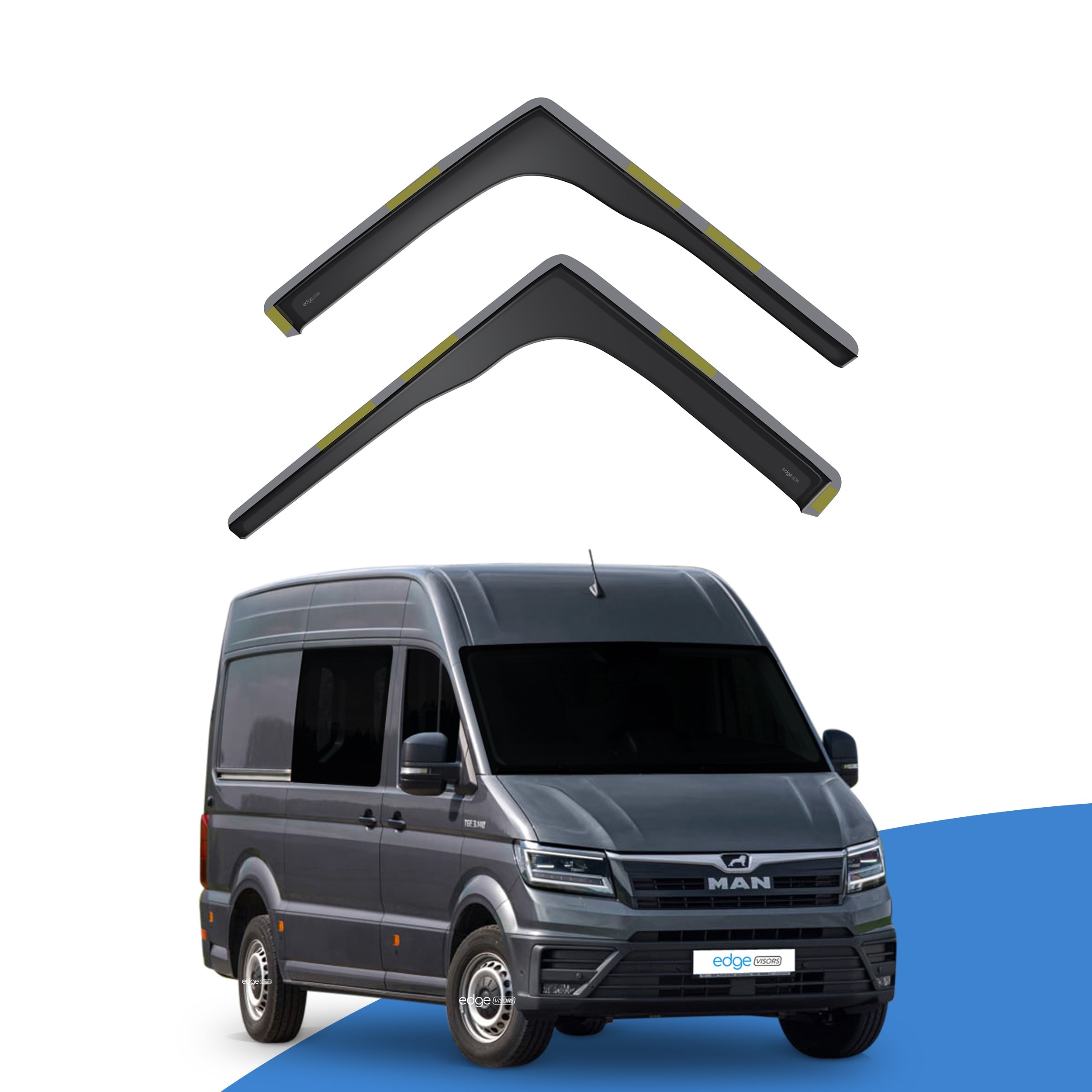 MAN TGE 2017-2024 2 Door Van Wind Deflectors 2pc