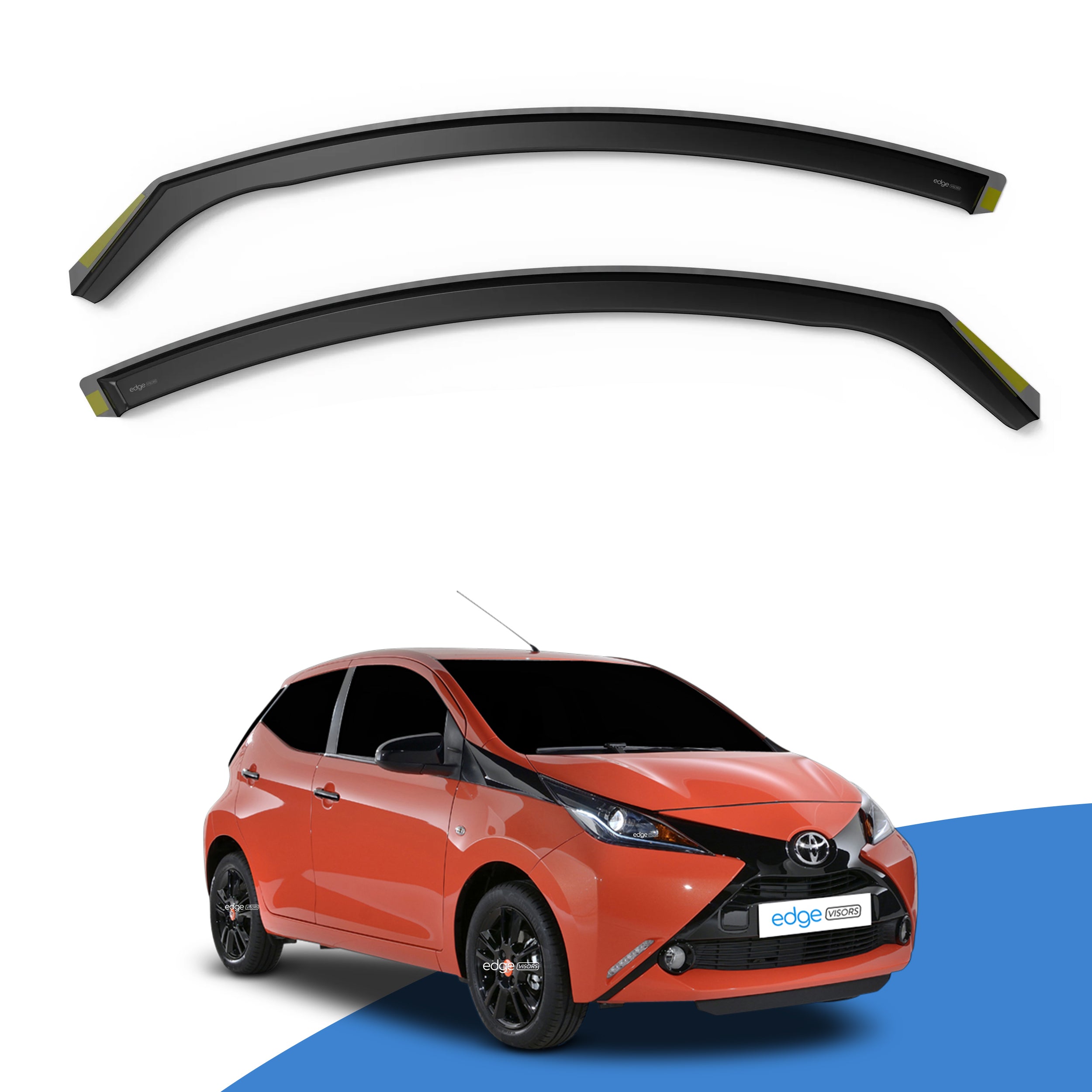 Toyota Aygo MK2 2014-2021 5 Door Hatchback Wind Deflectors 2pc