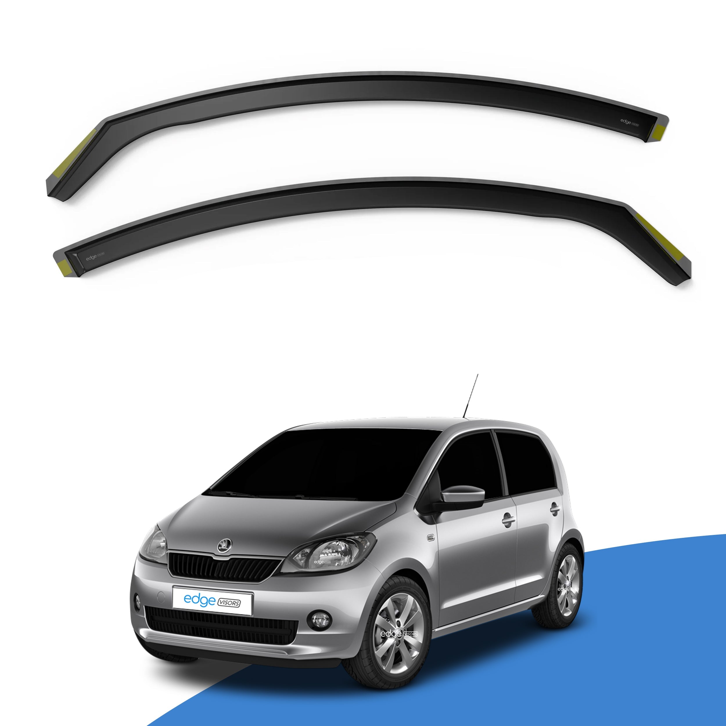 Skoda Citigo MK1 2012-2019 5 Door Hatchback Wind Deflectors 2pc
