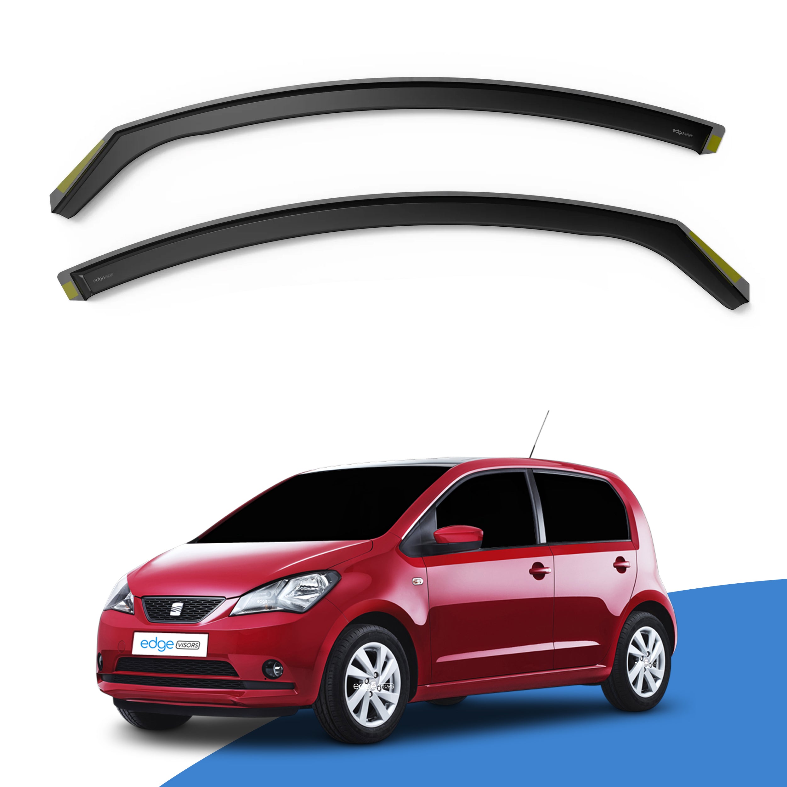 Seat Mii 5D 2012-2021 5 Door Hatchback Wind Deflectors 2pc