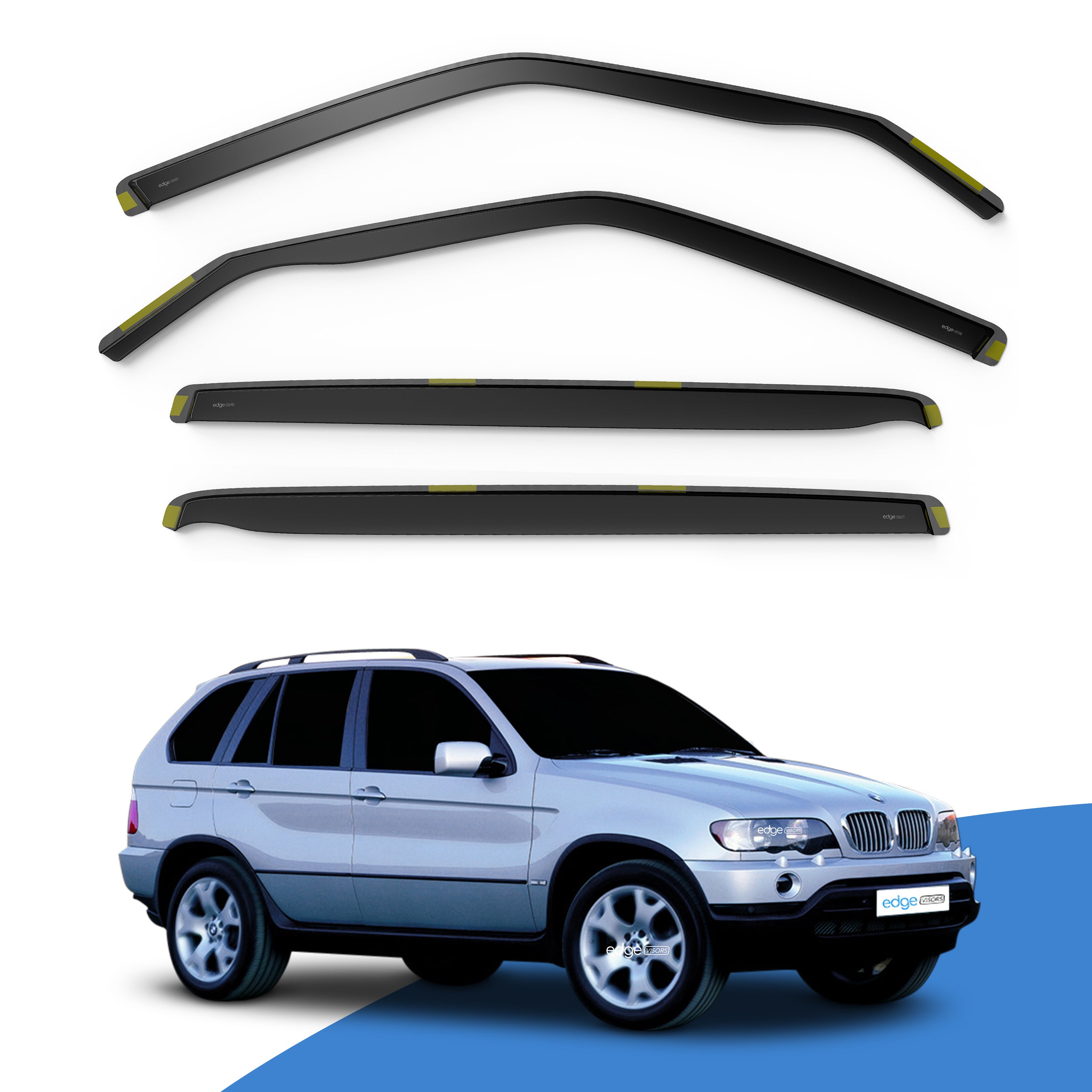BMW X5 E53 1999-2006 5 Door SUV Wind Deflectors 4pc