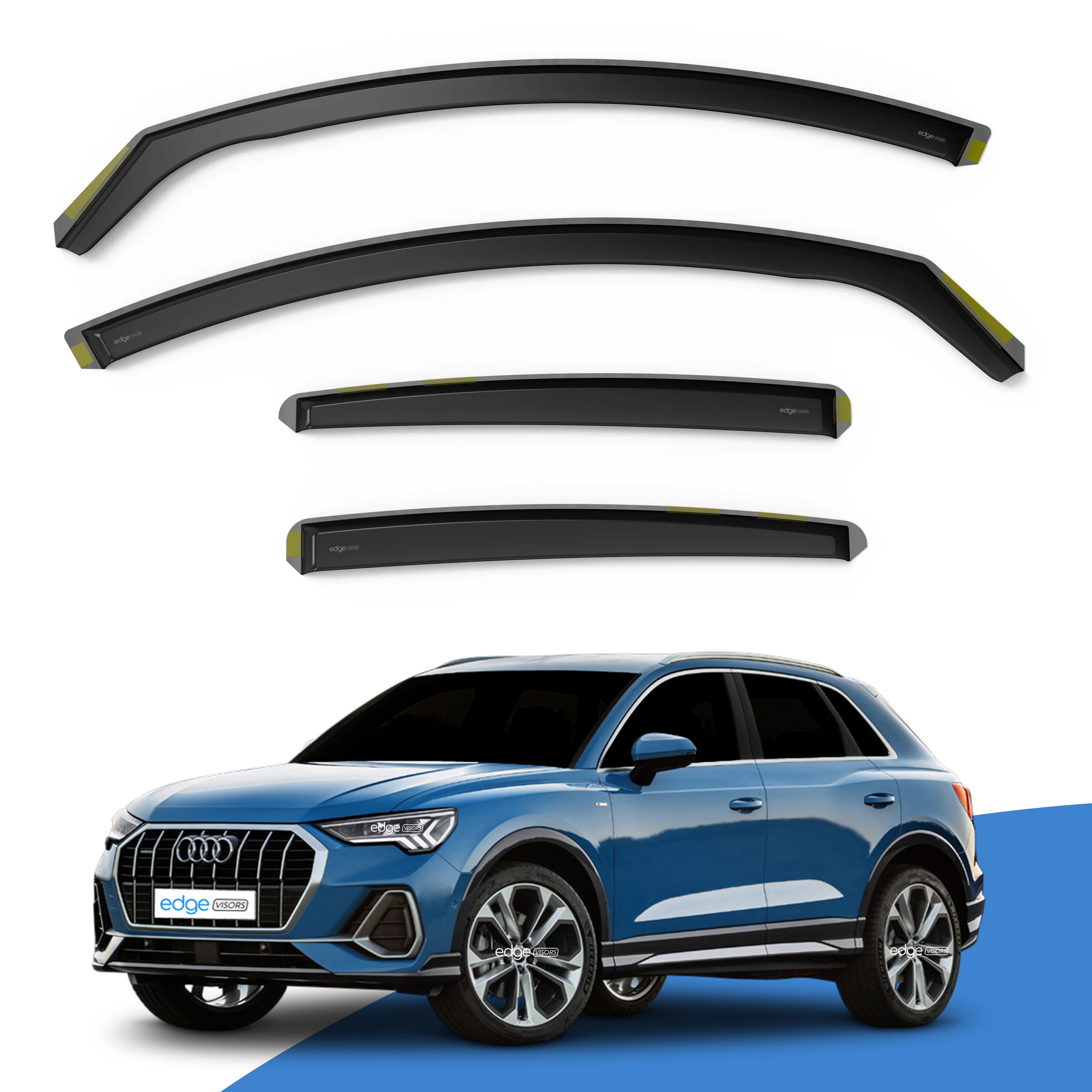Audi Q3 MK2 2018-Onwards 5 Door SUV Wind Deflectors 4pc