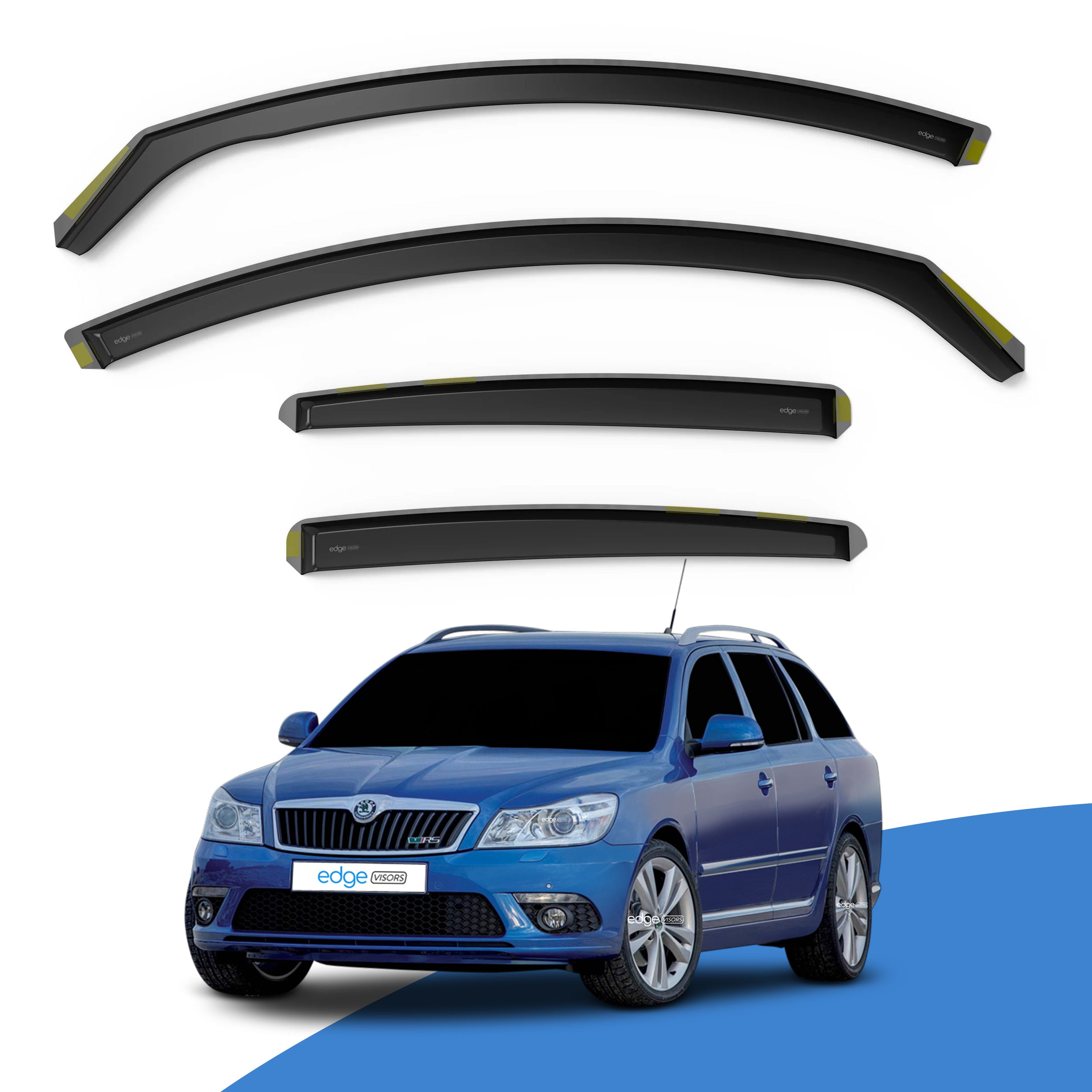 Skoda Octavia MK2 2004-2013 5 Door Estate Wind Deflectors 4pc