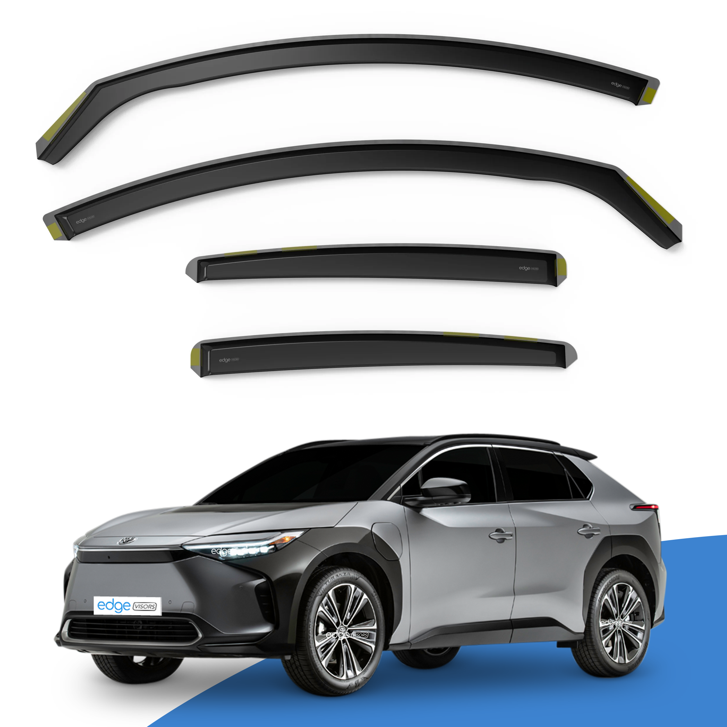 Toyota BZ4X EA10 2022-Onwards 5 Door SUV Wind Deflectors 4pc