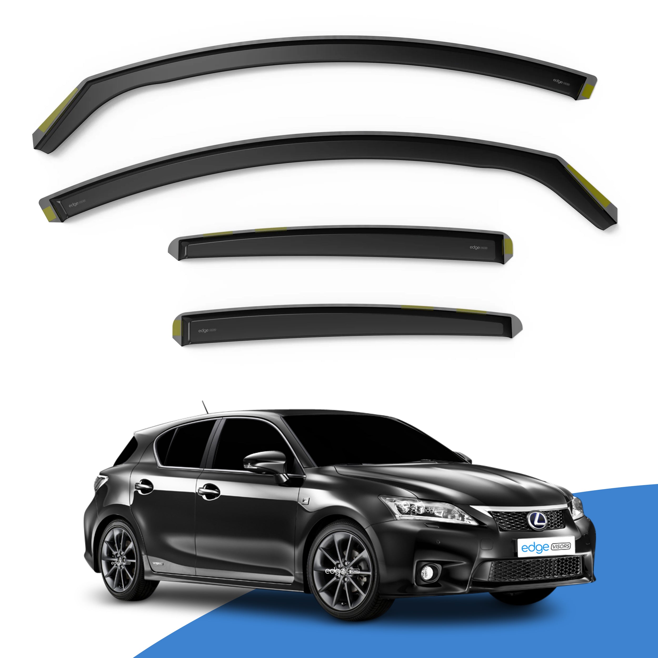 Lexus CT 200H MK1 2011-2020 5 Door Hatchback Wind Deflectors 4pc