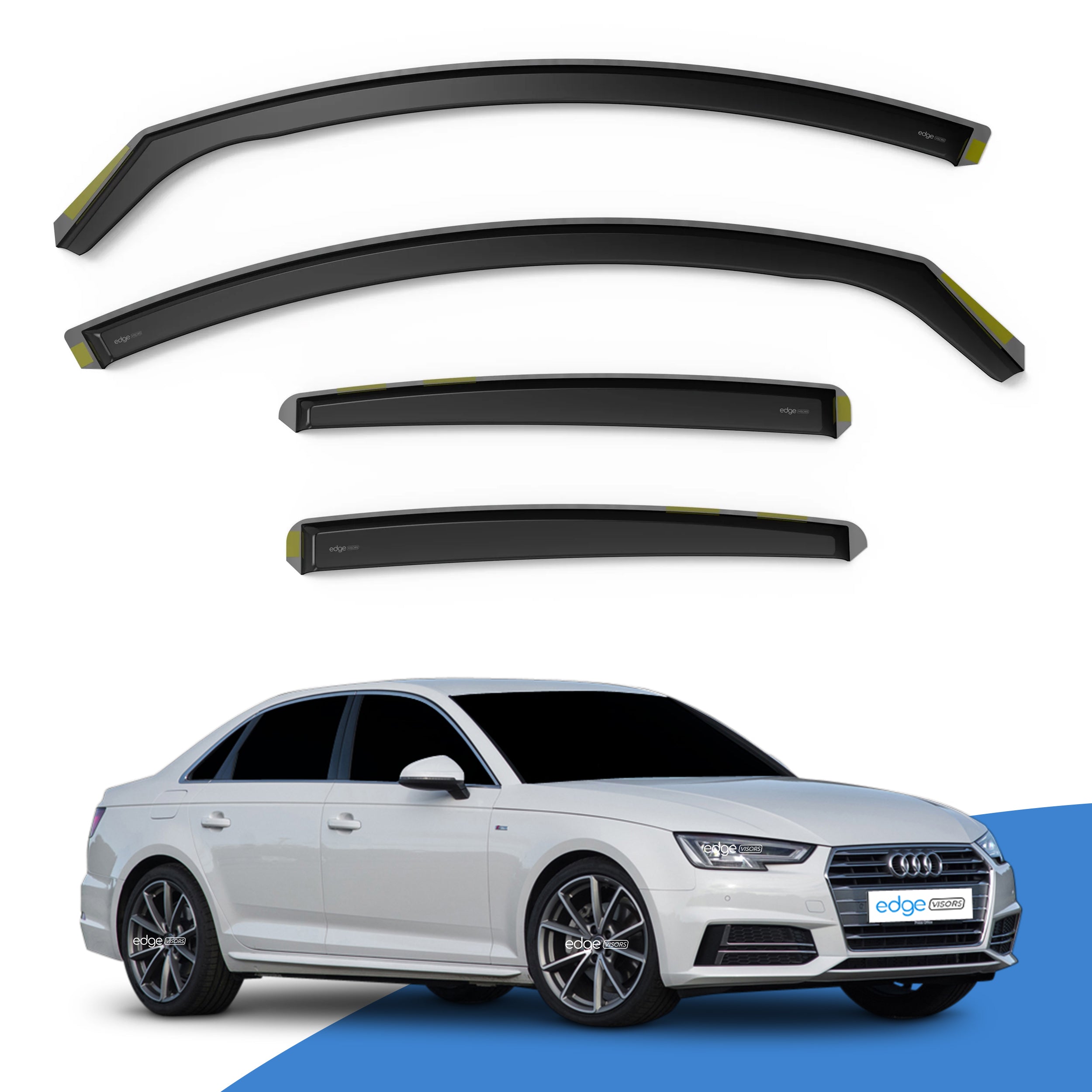 Audi A4 B9 2015-2024 4 Door Saloon Wind Deflectors 4pc