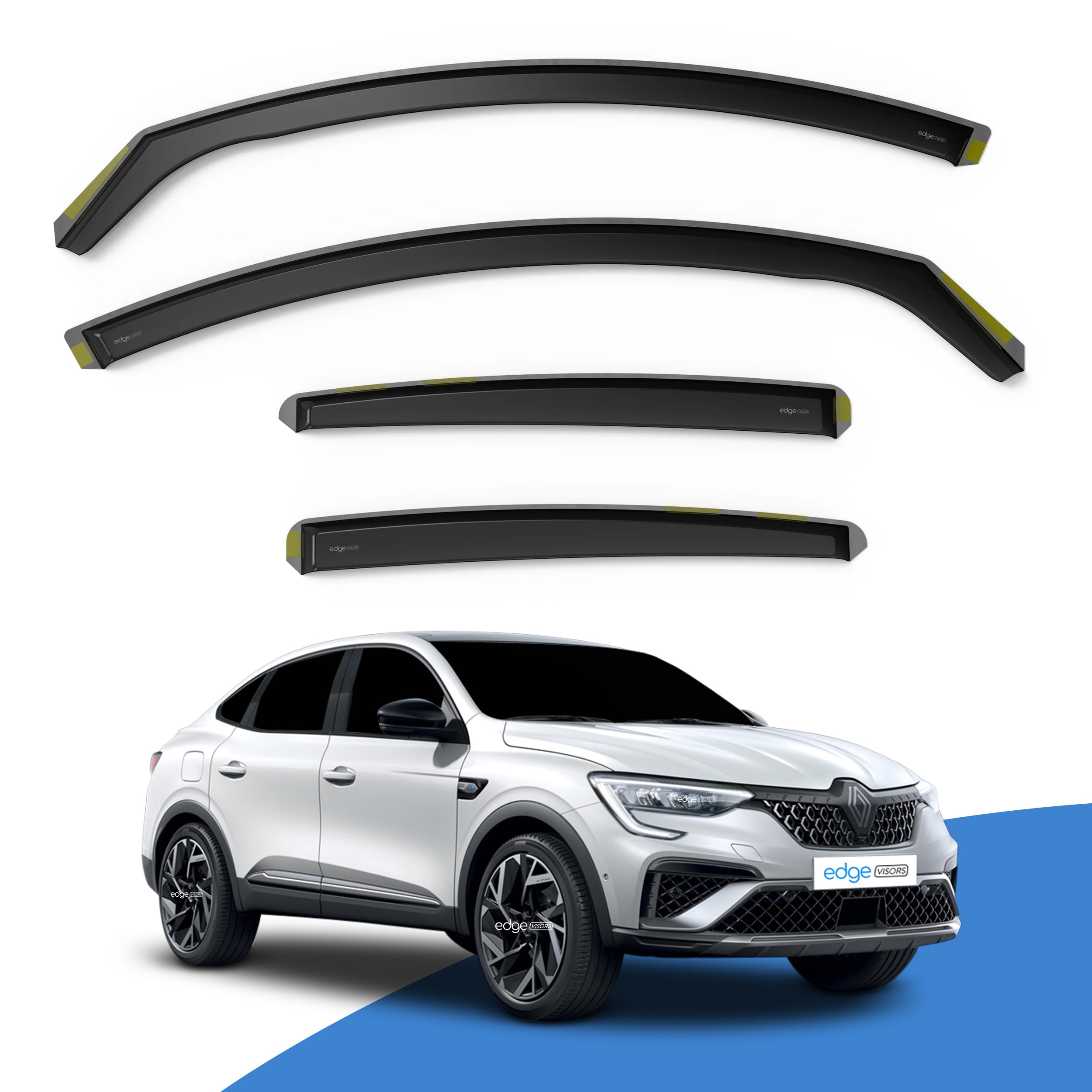 Renault Arkana MK1 2019-Onwards 5 Door Crossover Wind Deflectors 4pc