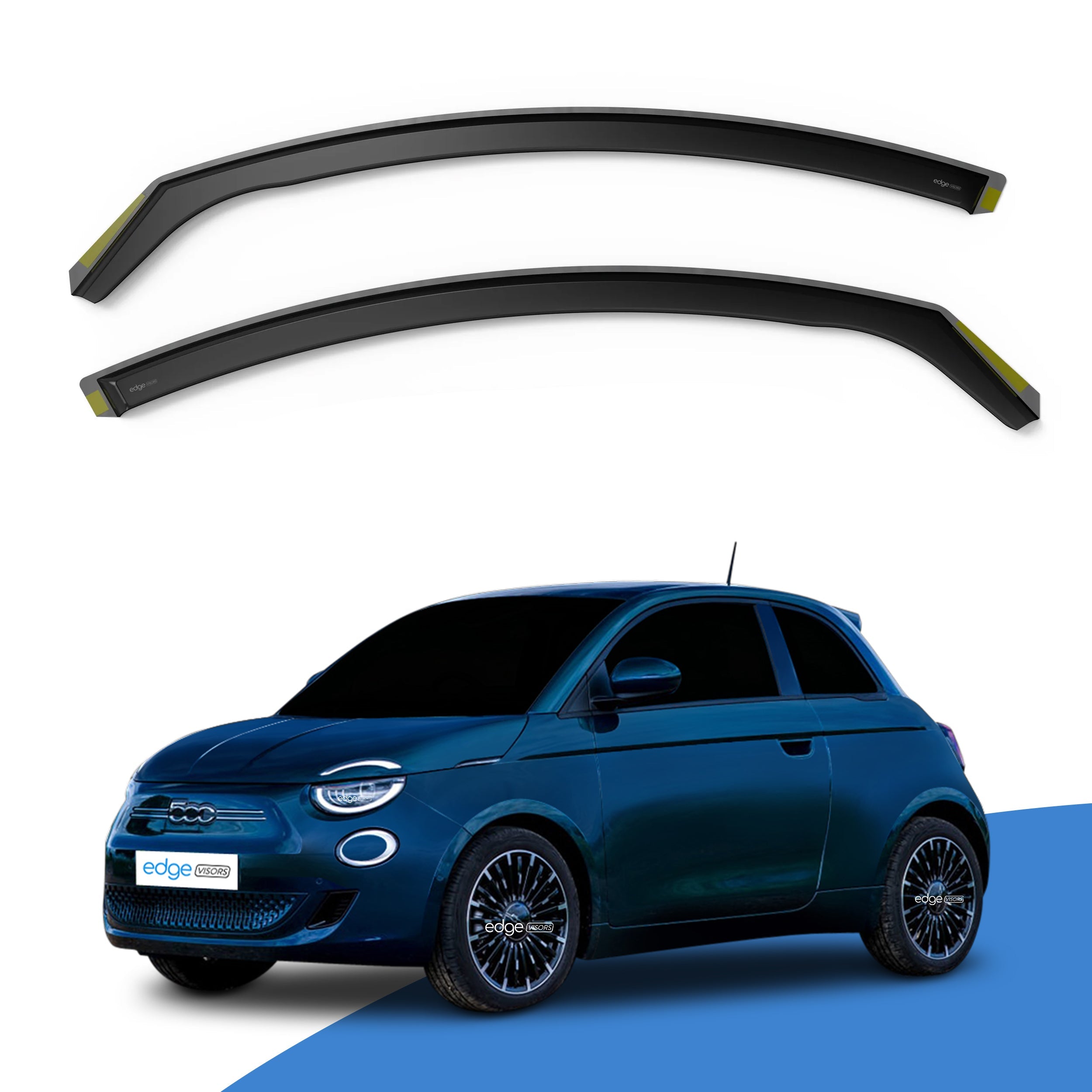 Fiat 500 E MK1 2021-Onwards 3 Door Hatchback Wind Deflectors 2pc