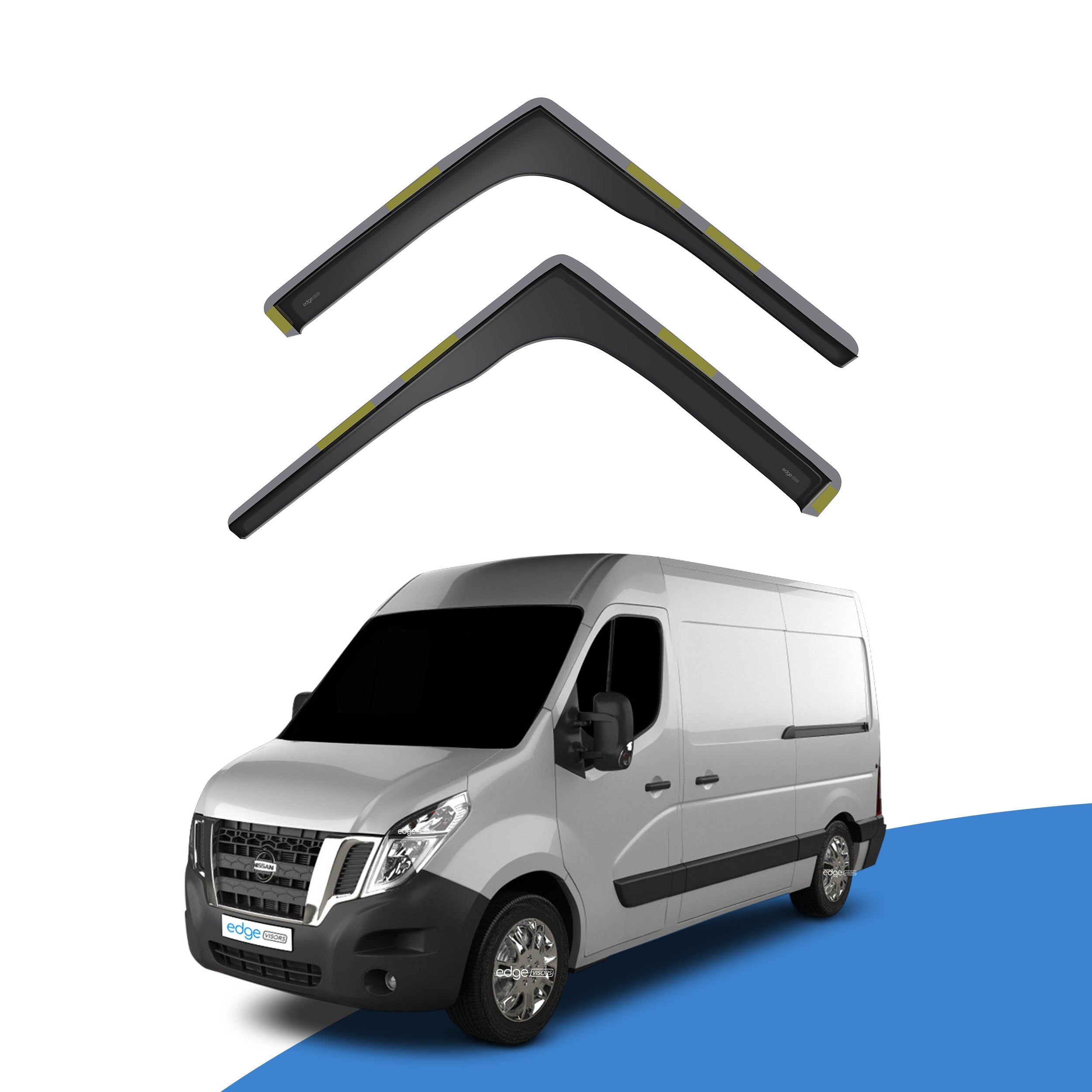 Nissan NV400 2010-Onwards 2 Door Van Wind Deflectors 2pc